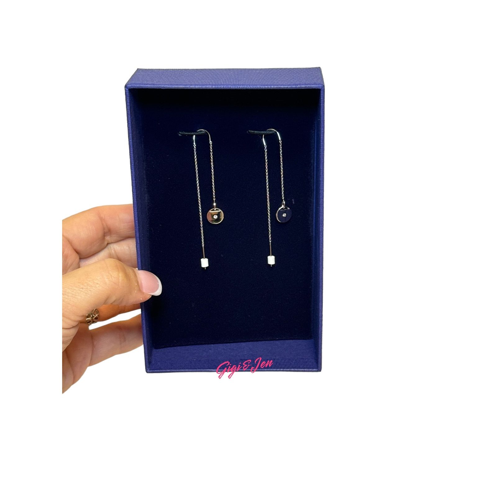 Swarovski Swarovski Ginger Earrings Dangling Drop Disk #5548108 Size ONE SIZE - 6 Thumbnail