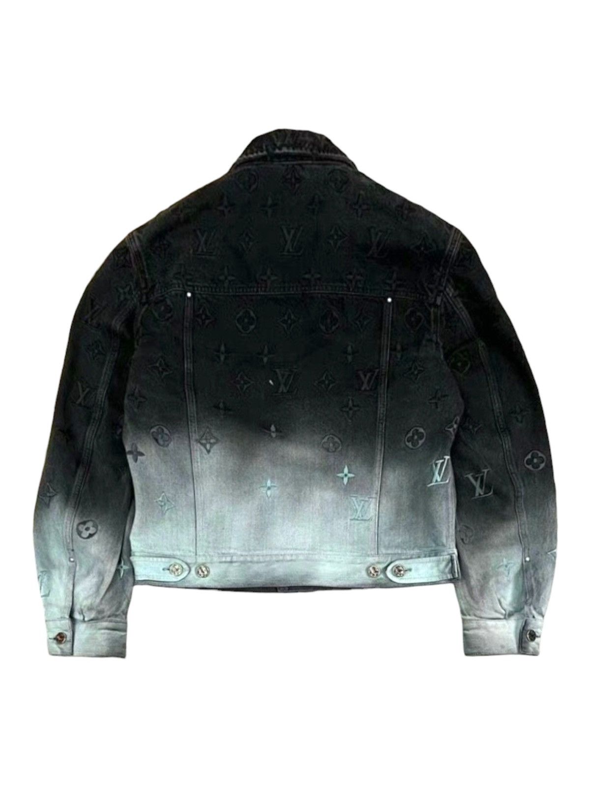 Louis Vuitton Louis Vuitton 48 Gradient Denim Jacket Embroidered Monogram Size US M / EU 48-50 / 2 - 3 Thumbnail
