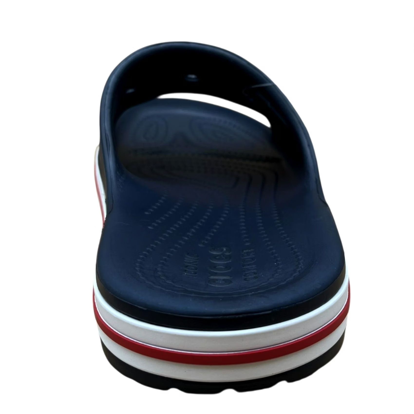 Crocs Bayaband Mens Flip Flop Sandal Sz 10 Navy Blue Water Friendly Lightweight Crocs Bayaband Mens Slide Sandals Size 9 Navy Blue Water  main image 3