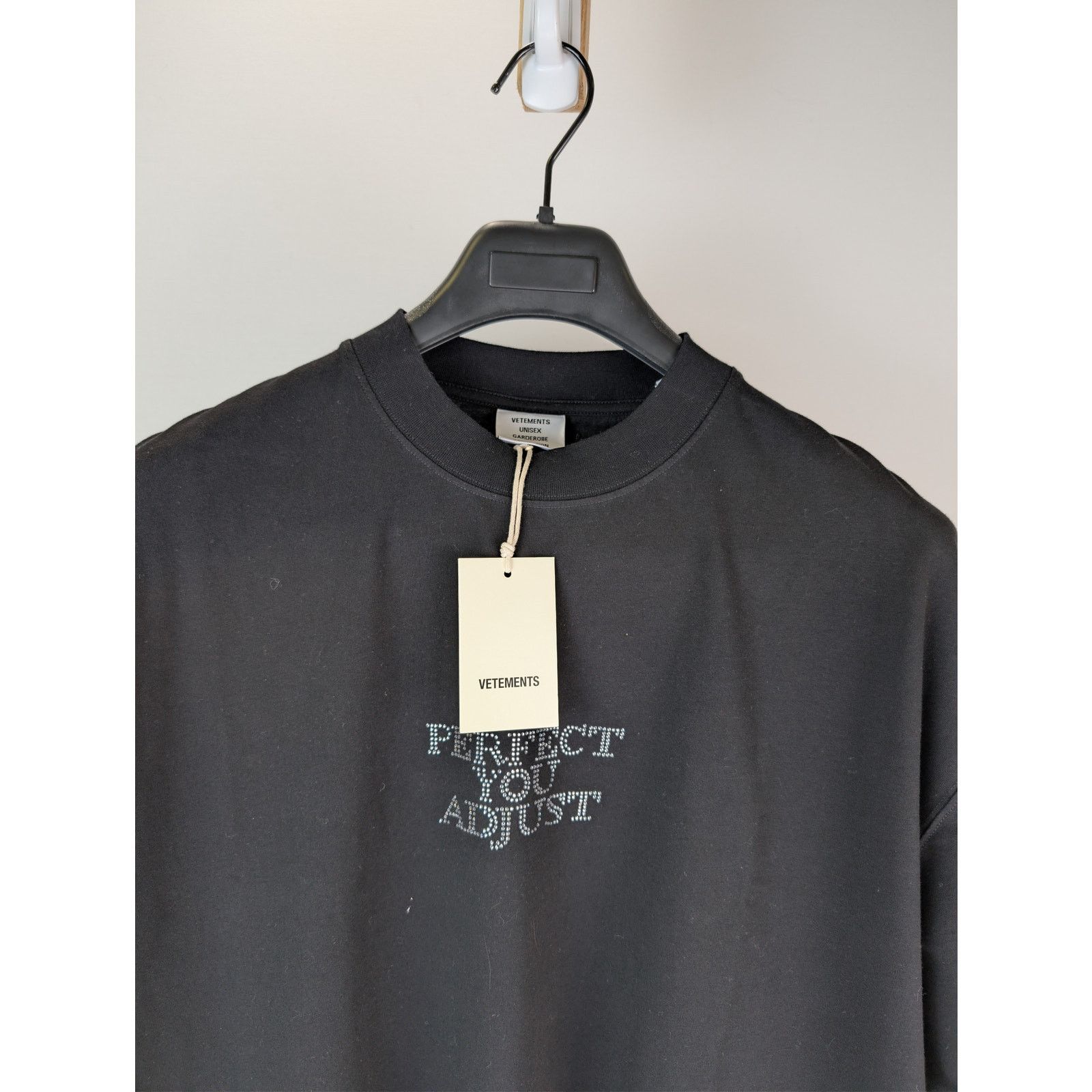 Bottega Veneta o1rshd1 Vetements Cotton T-Shirt in Black Size US M / EU 48-50 / 2 - 7 Thumbnail