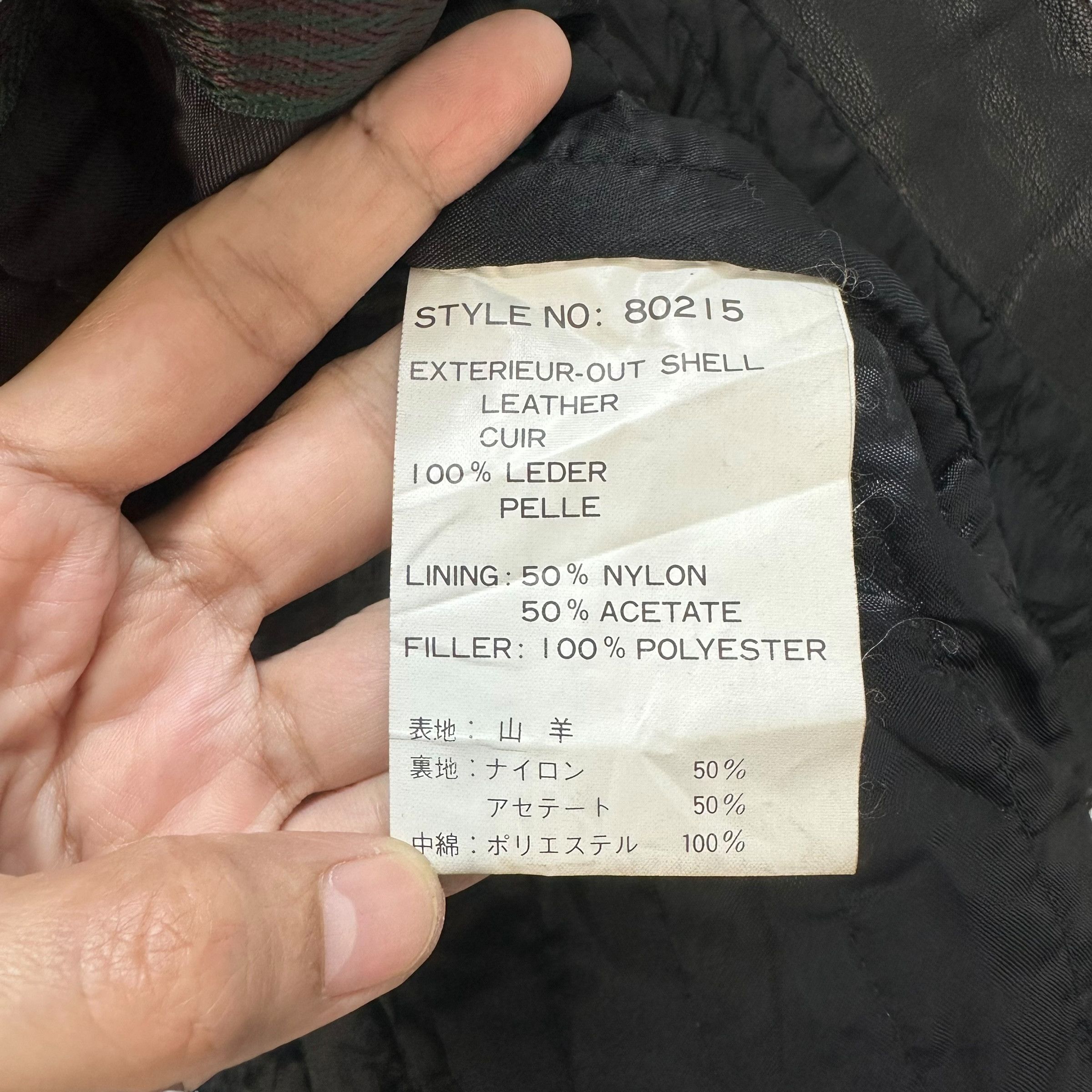 Vintage STRATH CONAR ITALIAN MODE 4 POCKET LEATHER JACKET #8990-46 Size US L / EU 52-54 / 3 - 9 Thumbnail