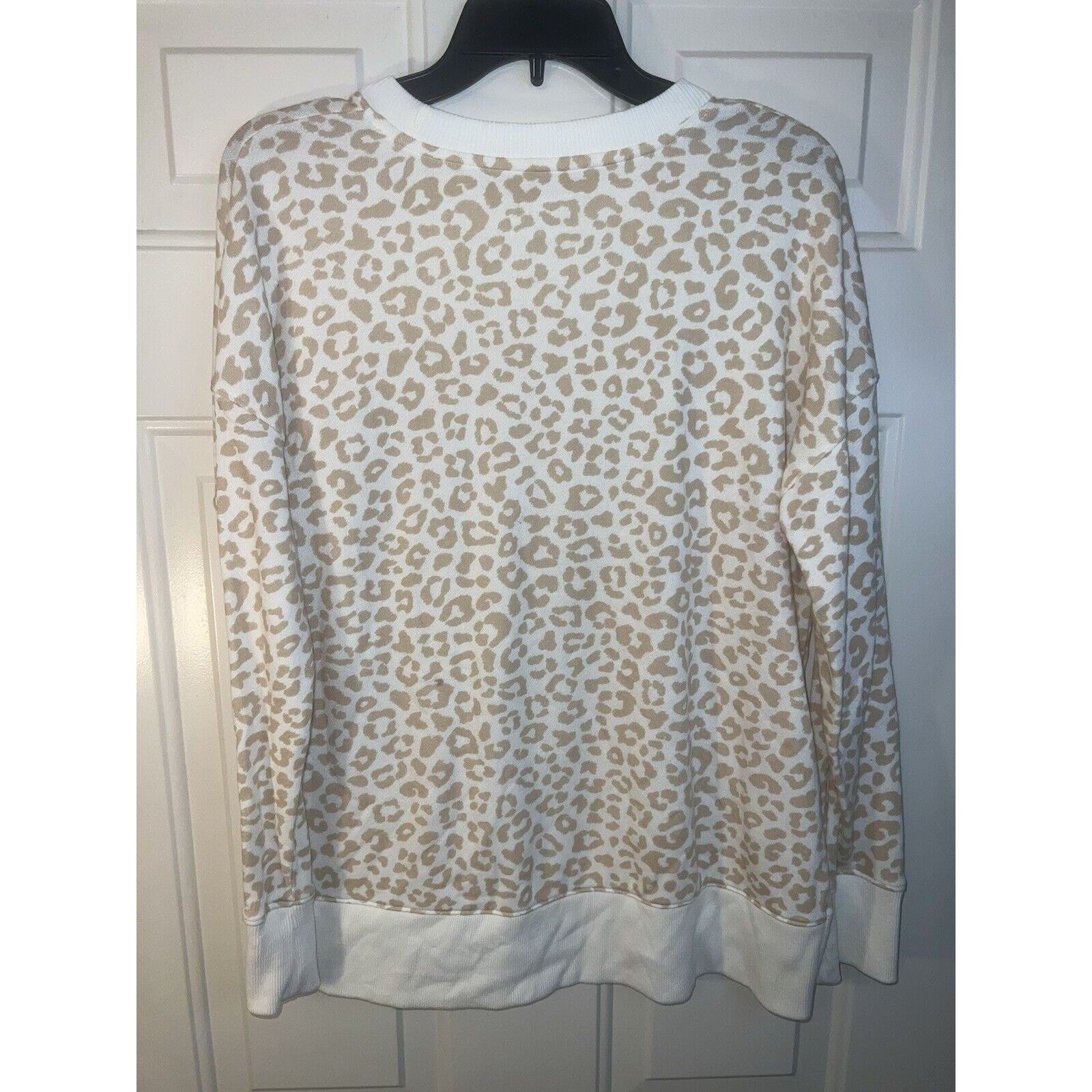 & Other Stories Time And Tru Sweater Womens Small (4–6) Leopard Print Beige Size S / US 4 / IT 40 - 4 Thumbnail