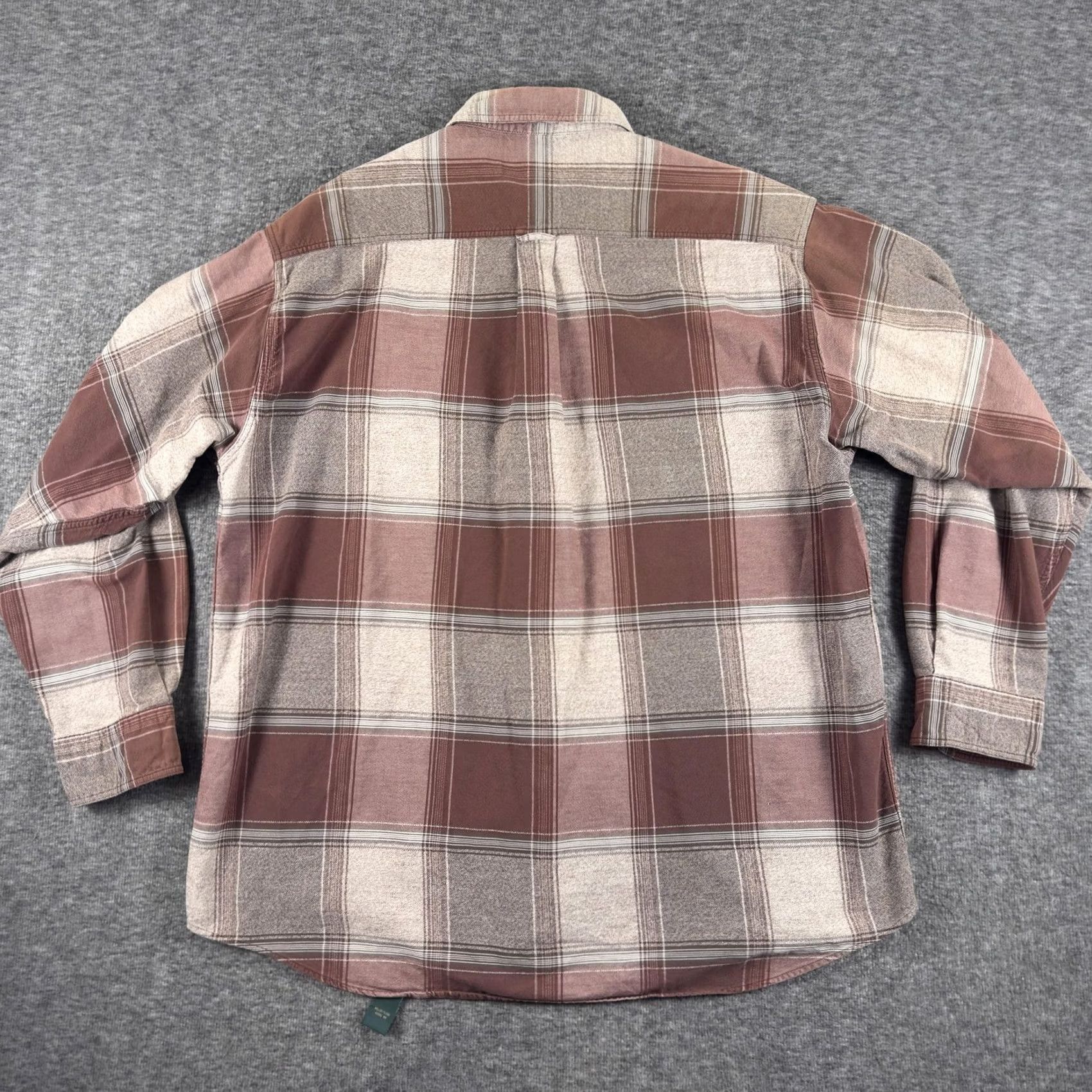 Orvis VINTAGE Orvis Shirt Mens Large Brown Plaid Flannel Button Front Long Sleeve Size US L / EU 52-54 / 3 - 7 Thumbnail