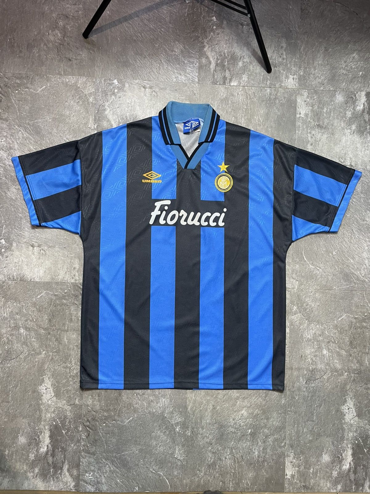 Umbro Umbro Inter Milan Italy 1993 1995 Home Football Shirt Jersey Size US XL / EU 56 / 4 - 2 Thumbnail