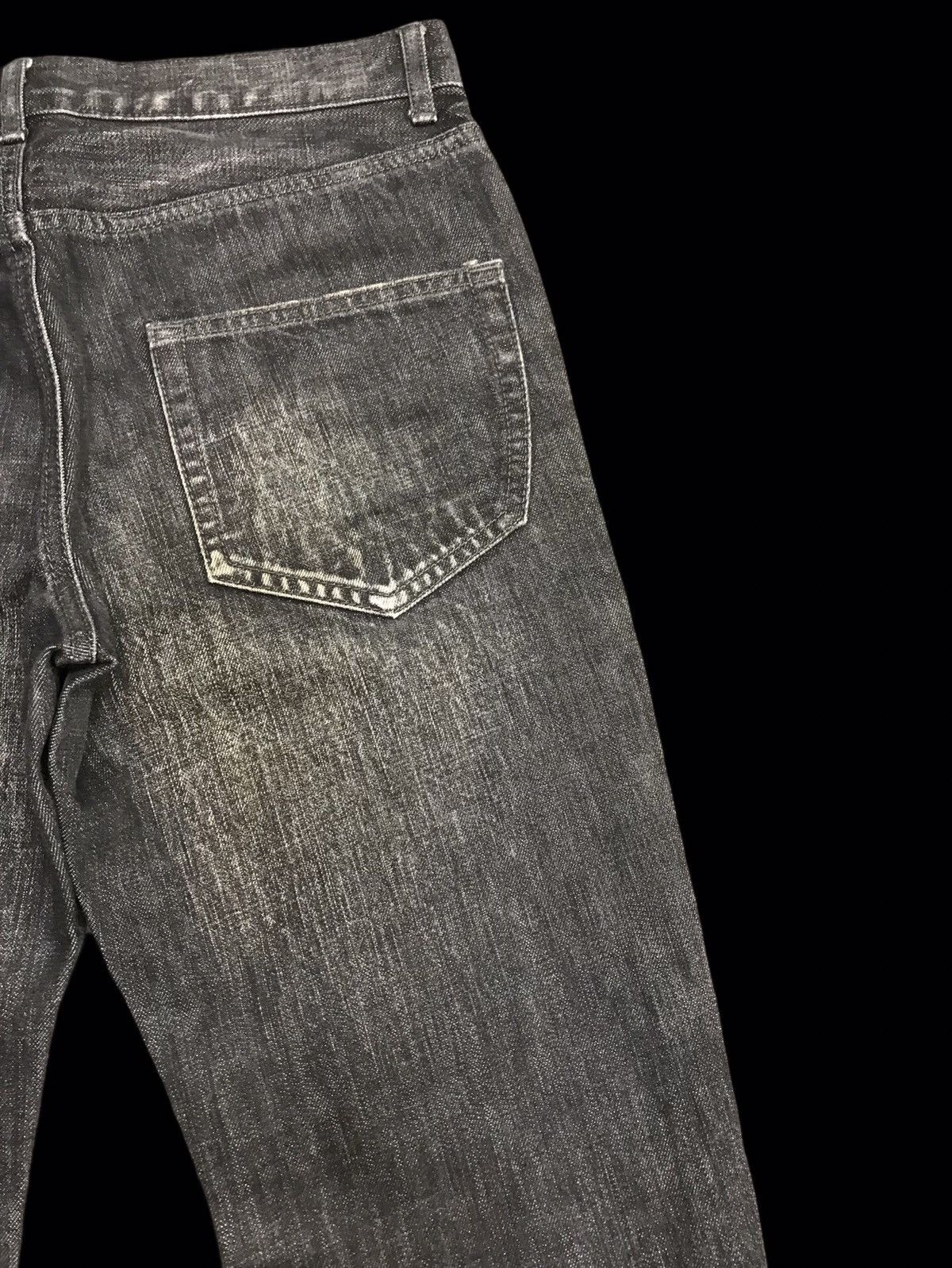 Japanese Brand 💥FLARE💥wjk Avant Garde Designer Claw Fade Curved Denim F69 Size US 30 / EU 46 - 10 Thumbnail