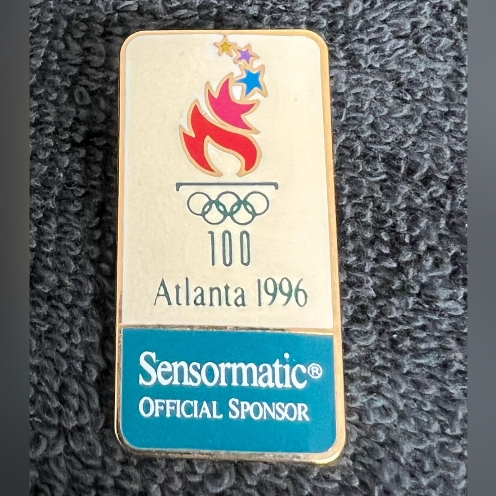 USA Olympics 1996 Atlanta Olympic Game Lapel Pin Official Sponsor Size ONE SIZE - 1 Thumbnail