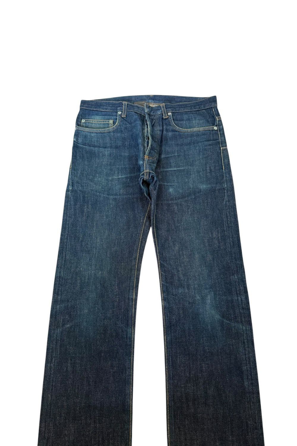 Dior DIOR HOMME HEDI SLIMANE WASHED RAW INDYGO NAVY DENIM JEANS Size US 29 - 7 Thumbnail