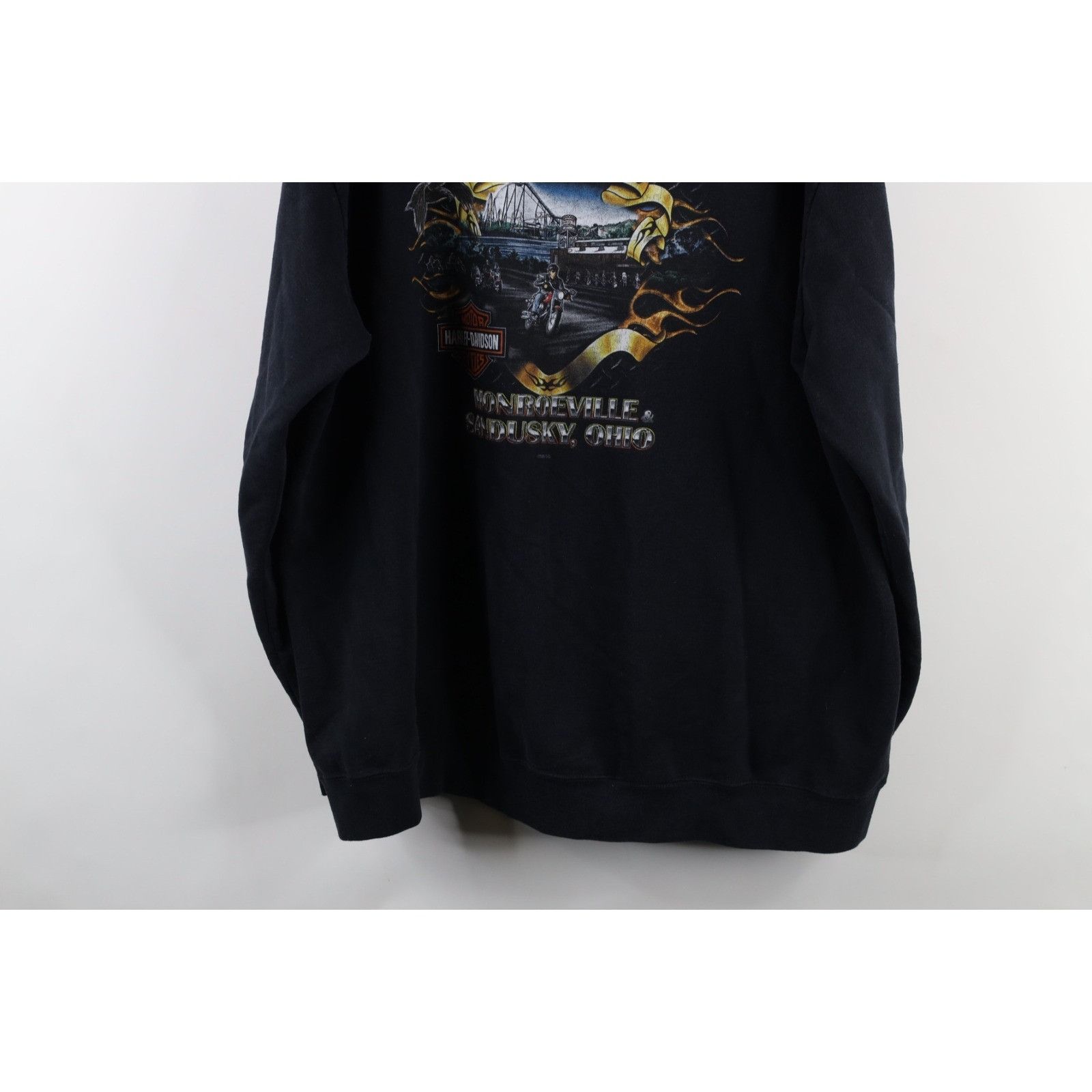 Harley Davidson Vintage Y2K Harley Davidson Ohio Bike Week Fire Hoodie Size US XL / EU 56 / 4 - 15 Thumbnail