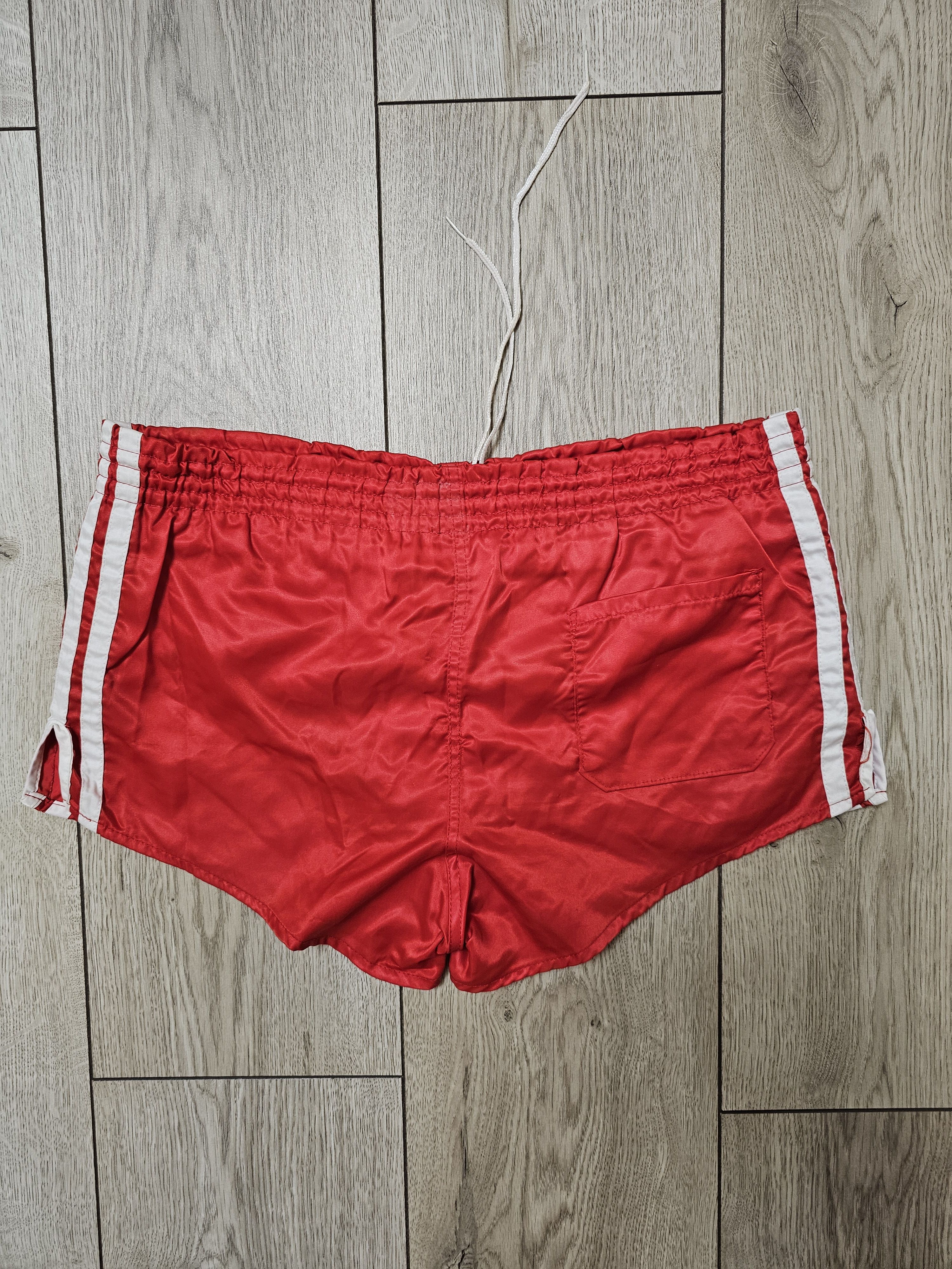Adidas × Vintage ADIDAS SHORTS RED WEST GERMANY 80s SPRINTER RUNNING SHORTS Size US 30 / EU 46 - 2 Thumbnail