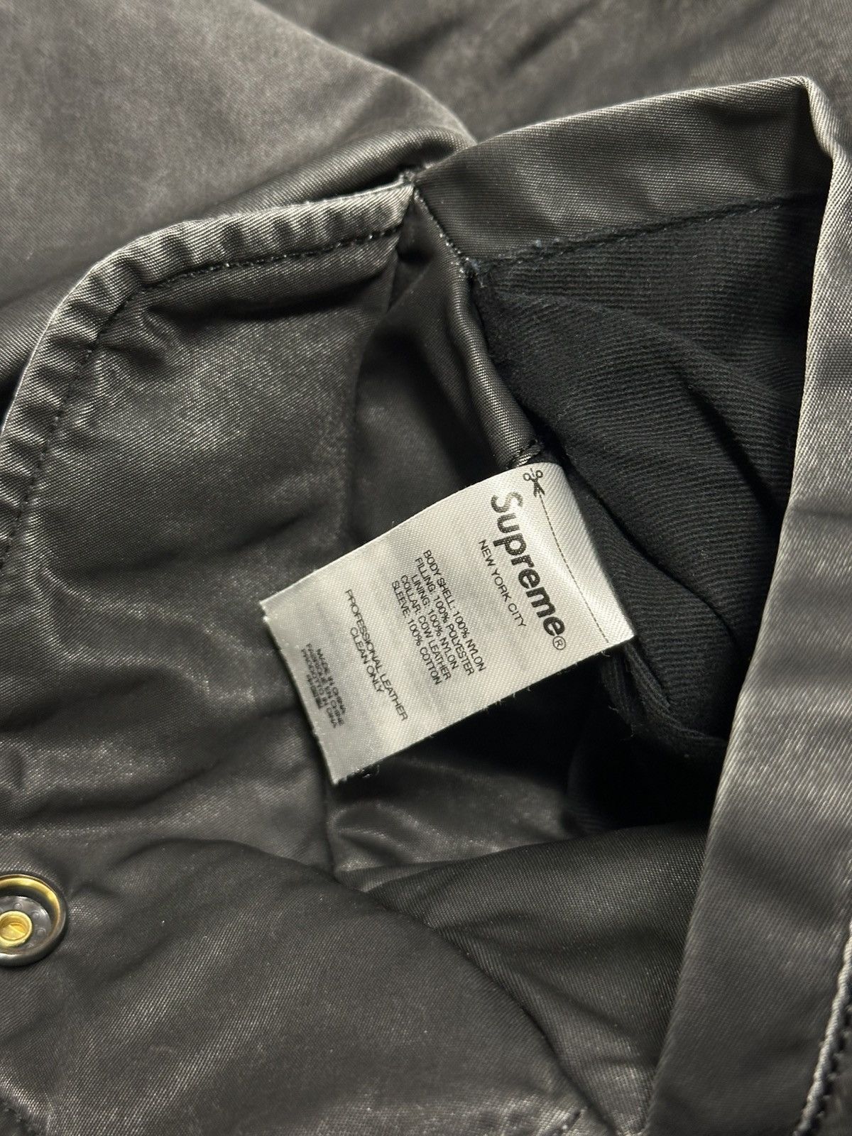Supreme Supreme Denim Sleeve MA-1 Bomber Jacket Size US L / EU 52-54 / 3 - 7 Thumbnail
