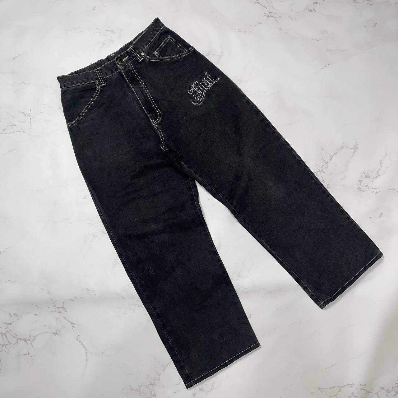 Karl Kani Karl Kani Vintage Tupac Style Denim Pants Y2k 2000s RARE Size US 30 / EU 46 - 3 Thumbnail
