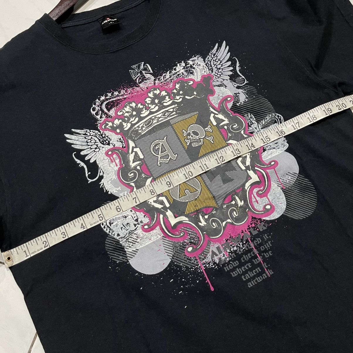 Airwalk × Vintage Vintage Y2K airwalk cross skull tee Size US M / EU 48-50 / 2 - 8 Thumbnail