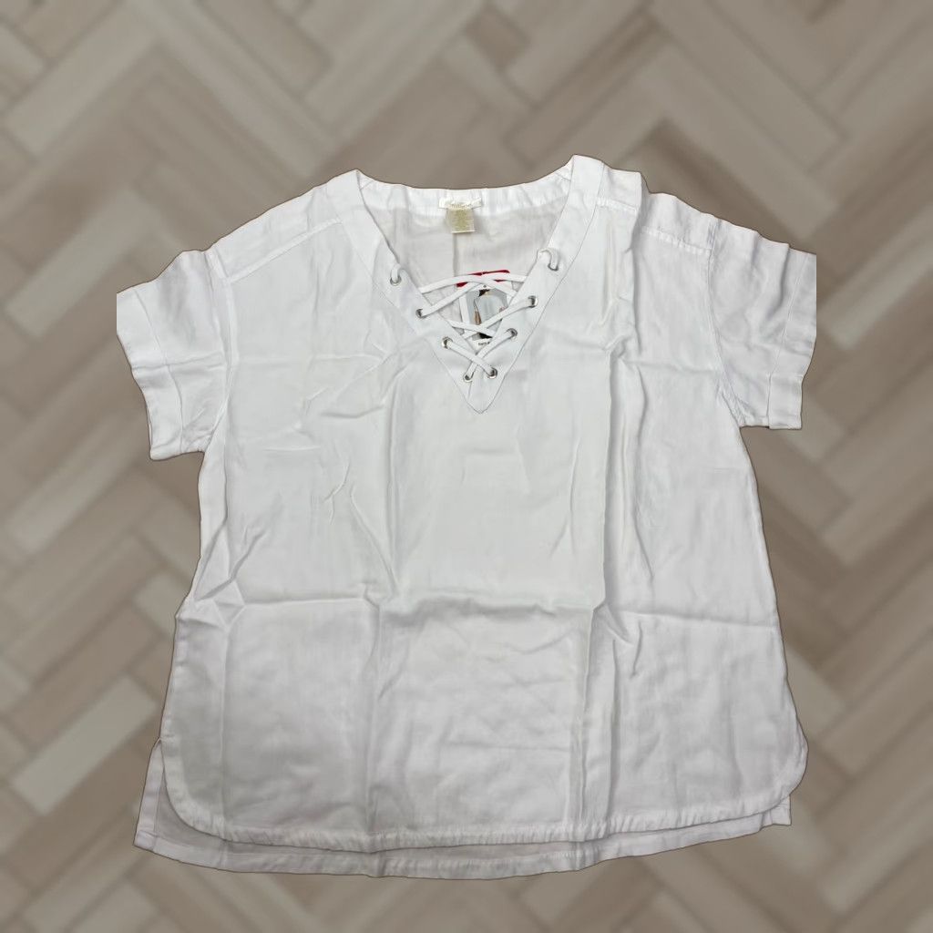 Vintage NWT Matty M White Sleeveless Blouse M Womens Vellum Size M Size M / US 6-8 / IT 42-44 - 1 Thumbnail