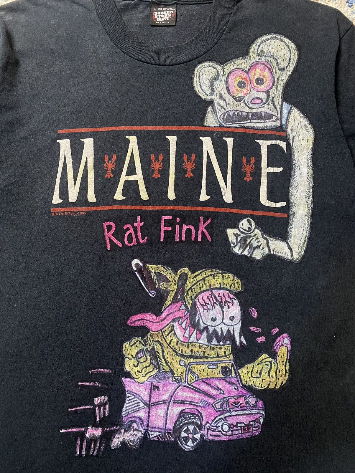 Vintage 1989 Vintage Ed Roth Maine Rat Fink Birdlegs Copyrights M Size US M / EU 48-50 / 2 - 5 Thumbnail