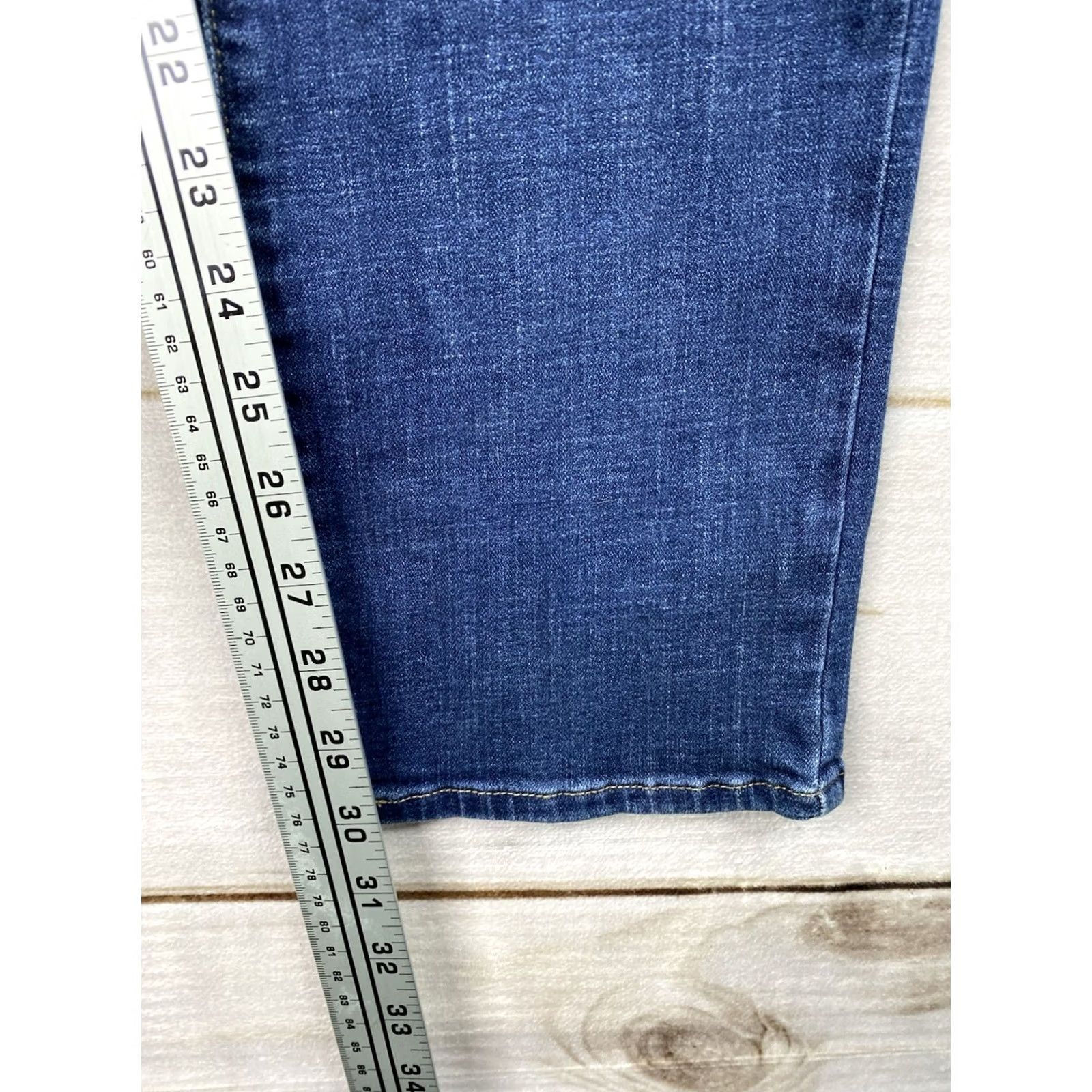 Levi's Levi's Jeans Women 32 Dark Blue Denim Mid Rise Skinny Stretch Pockets 5-Pocket Design City College Size 24" / US 00 / IT 34 - 6 Thumbnail