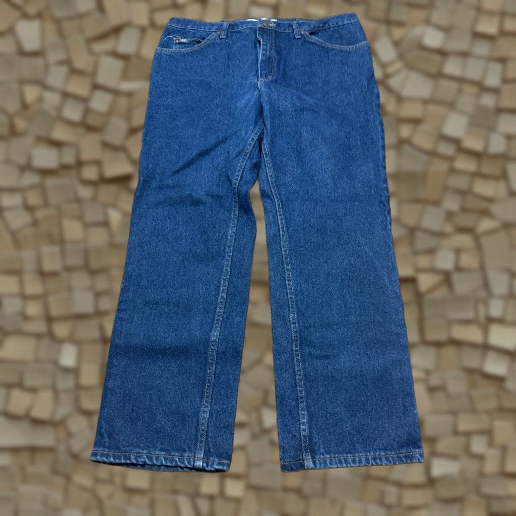 Lee Lee Jeans Men 40x30 Blue Denim Straight Mid Rise Regular Fit Jeans Size US 40 / EU 56 - 1 Thumbnail