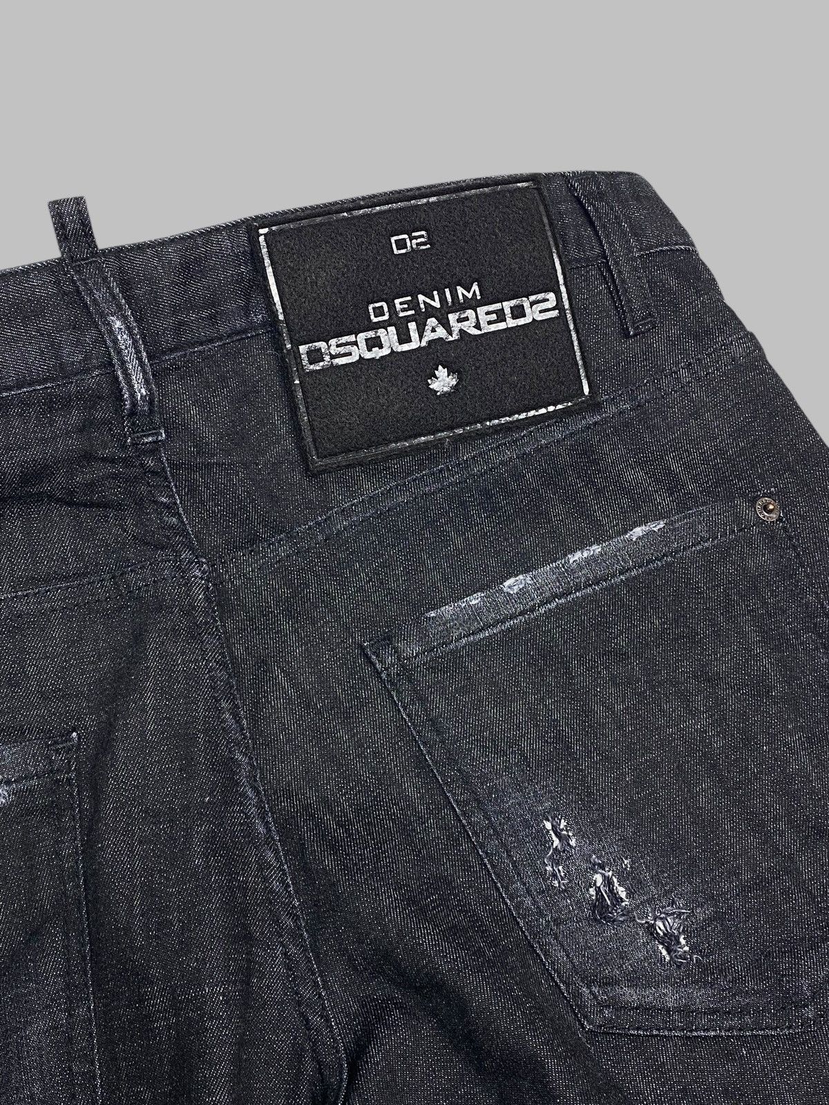 Dsquared2 🔥 DSQUARED2 BLACK WASHED JEANS SLIM TAPERED Y2K VIBES Size US 40 / EU 56 - 2 Thumbnail