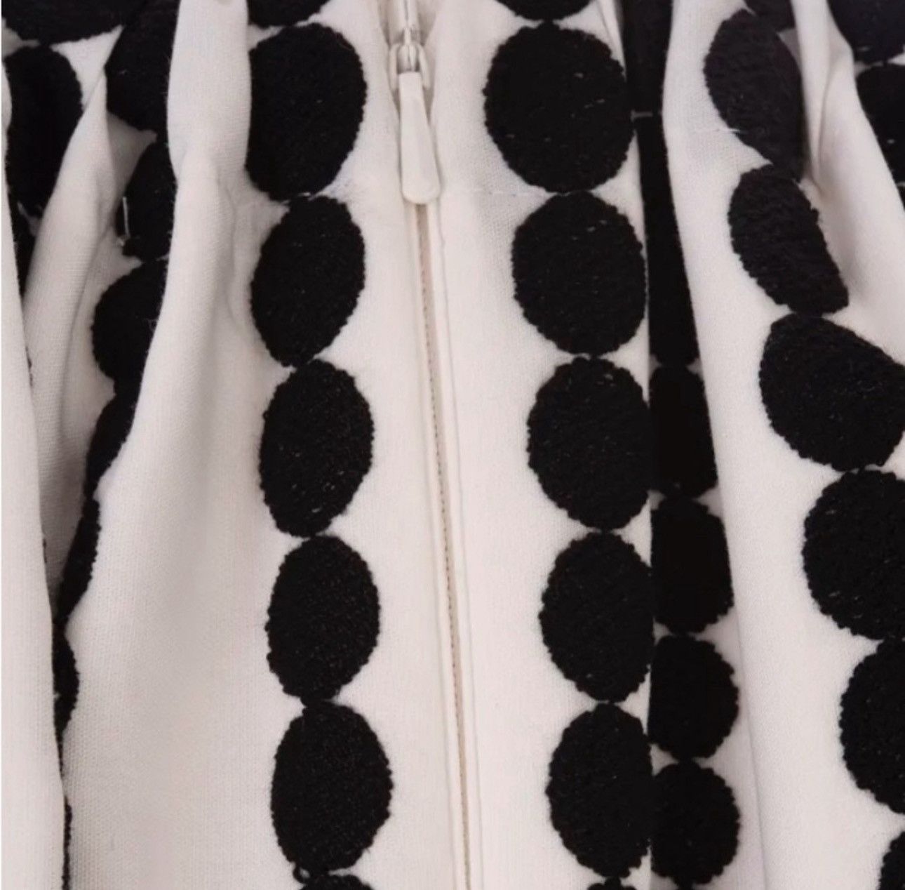 Elie Saab Elie Saab Moon Embroidered Poplin Dress In White And Black Size M / US 6-8 / IT 42-44 - 4 Thumbnail