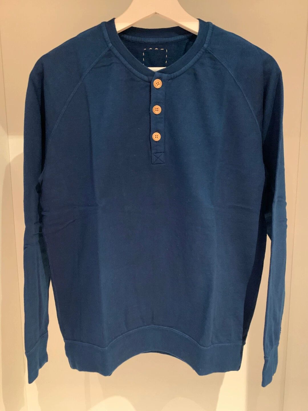 Visvim visvim indigo raglan henley   GIZA    | Grailed