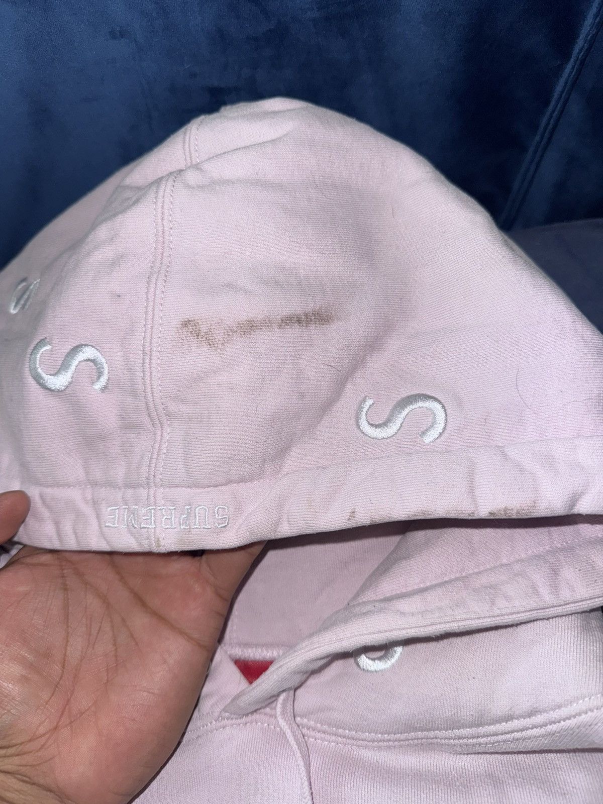 Supreme Supreme Embroidered S Hooded Sweatshirt Size US L / EU 52-54 / 3 - 7 Thumbnail