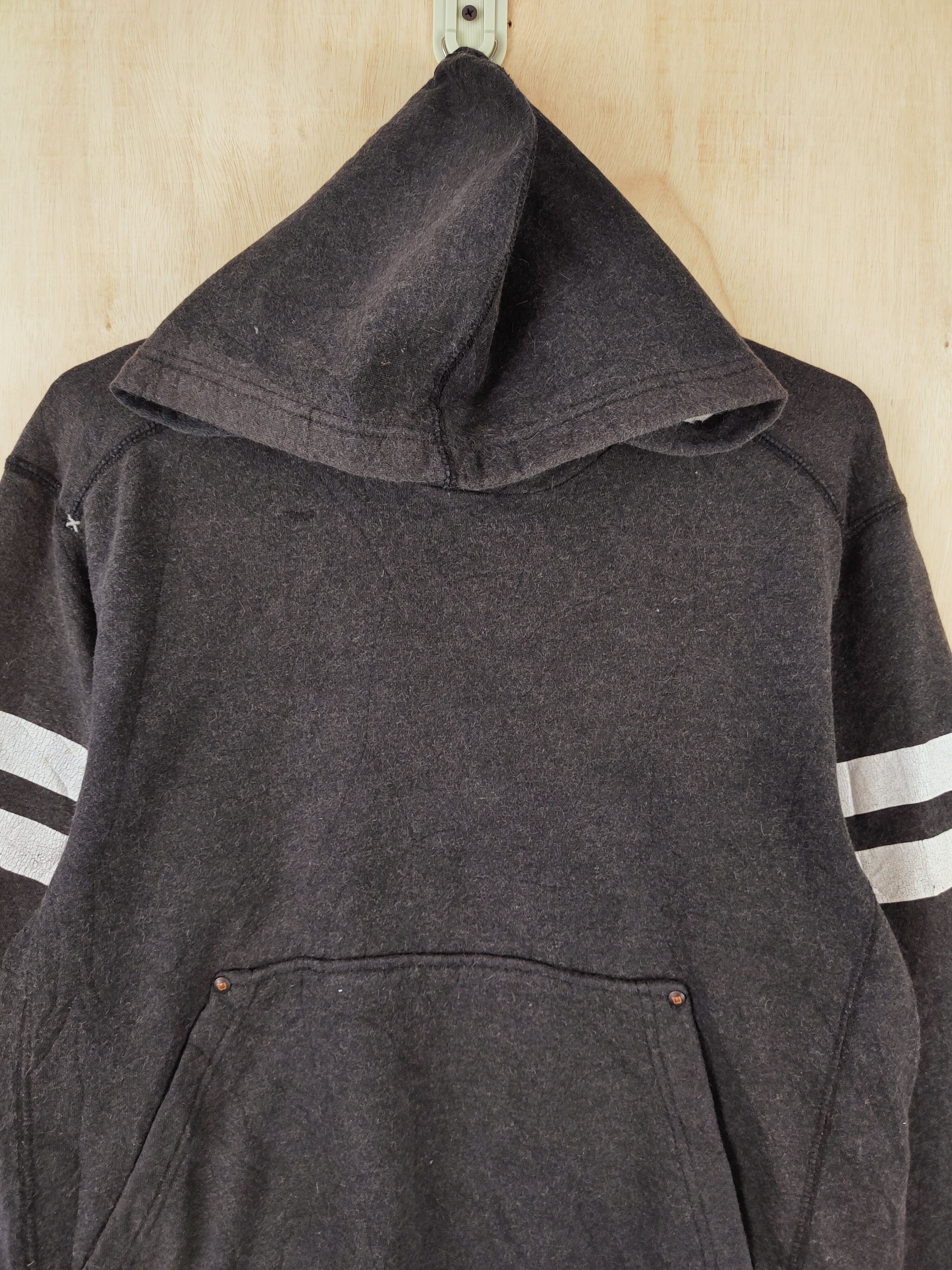 Japanese Brand × Vintage Vintage 💥 Wilson Black Faded Hoodie Sweatshirts Size US L / EU 52-54 / 3 - 2 Thumbnail
