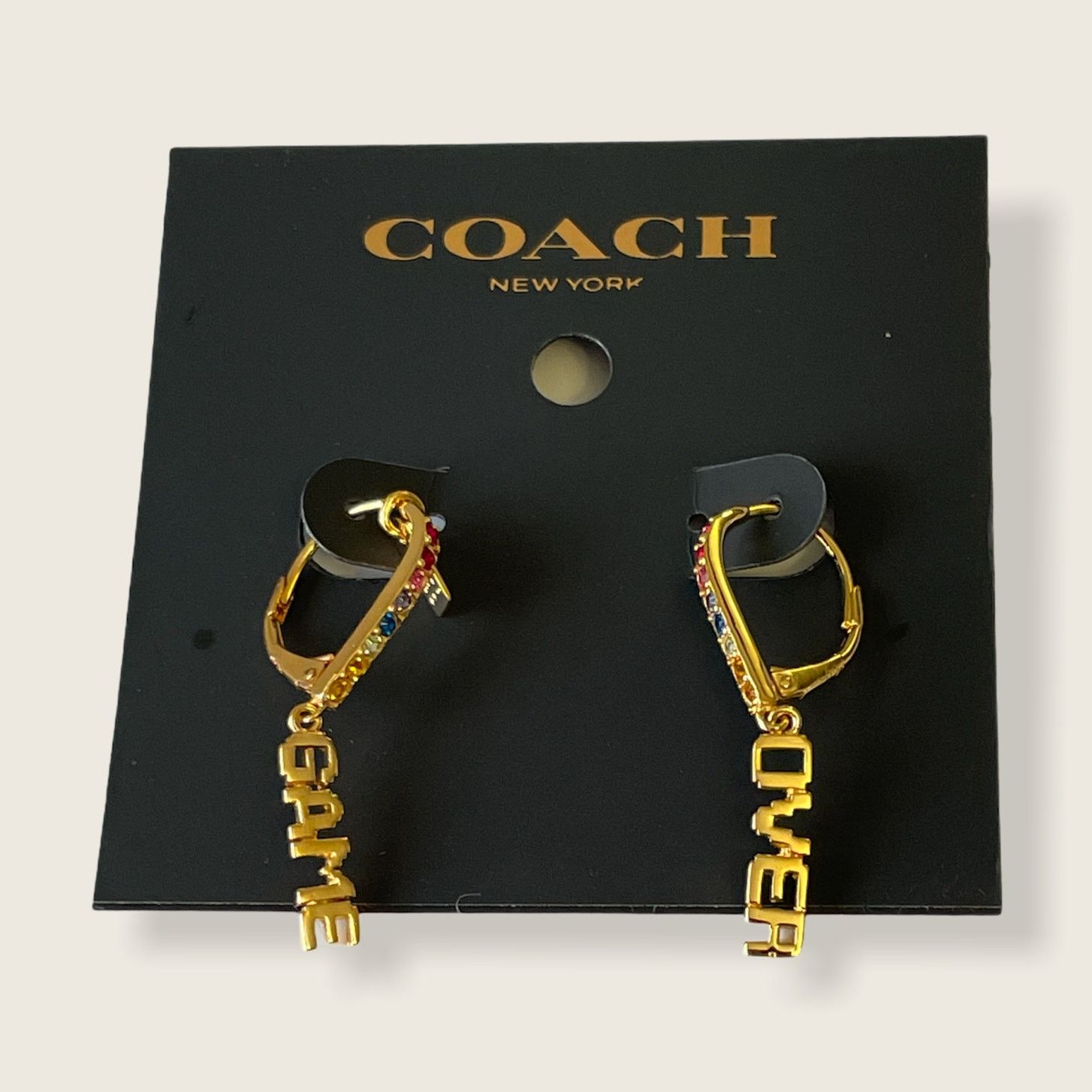 Coach Coach Pac Man Earrings Game Over Drop Multi Color Size ONE SIZE - 3 Thumbnail