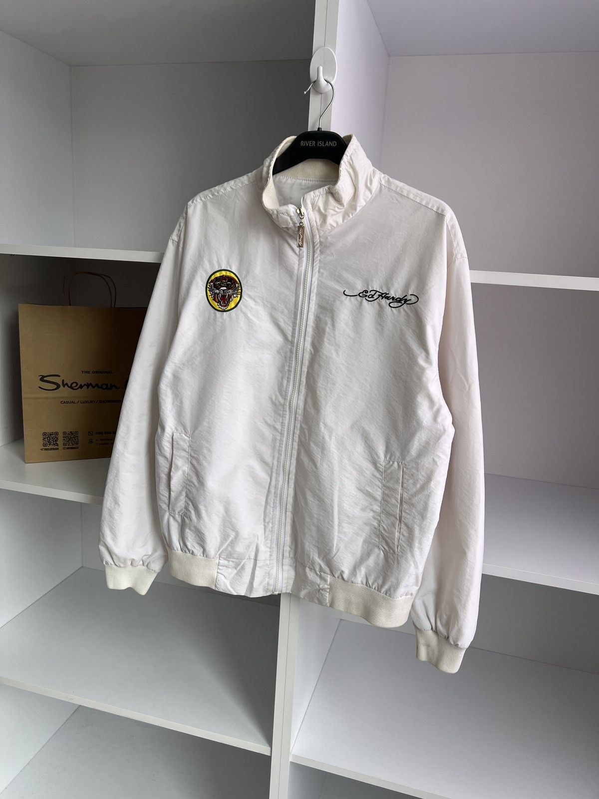 Ed Hardy × Vintage Vintage Ed Hardy Y2k Big Logo Jacket Size US M / EU 48-50 / 2 - 4 Thumbnail