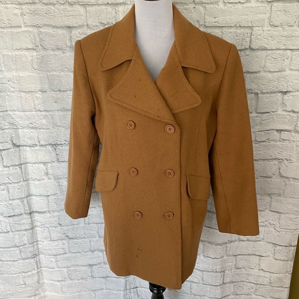 Other Jason Kole women 6 wool blend fully lined button up pea coat Size M / US 6-8 / IT 42-44 - 1 Thumbnail