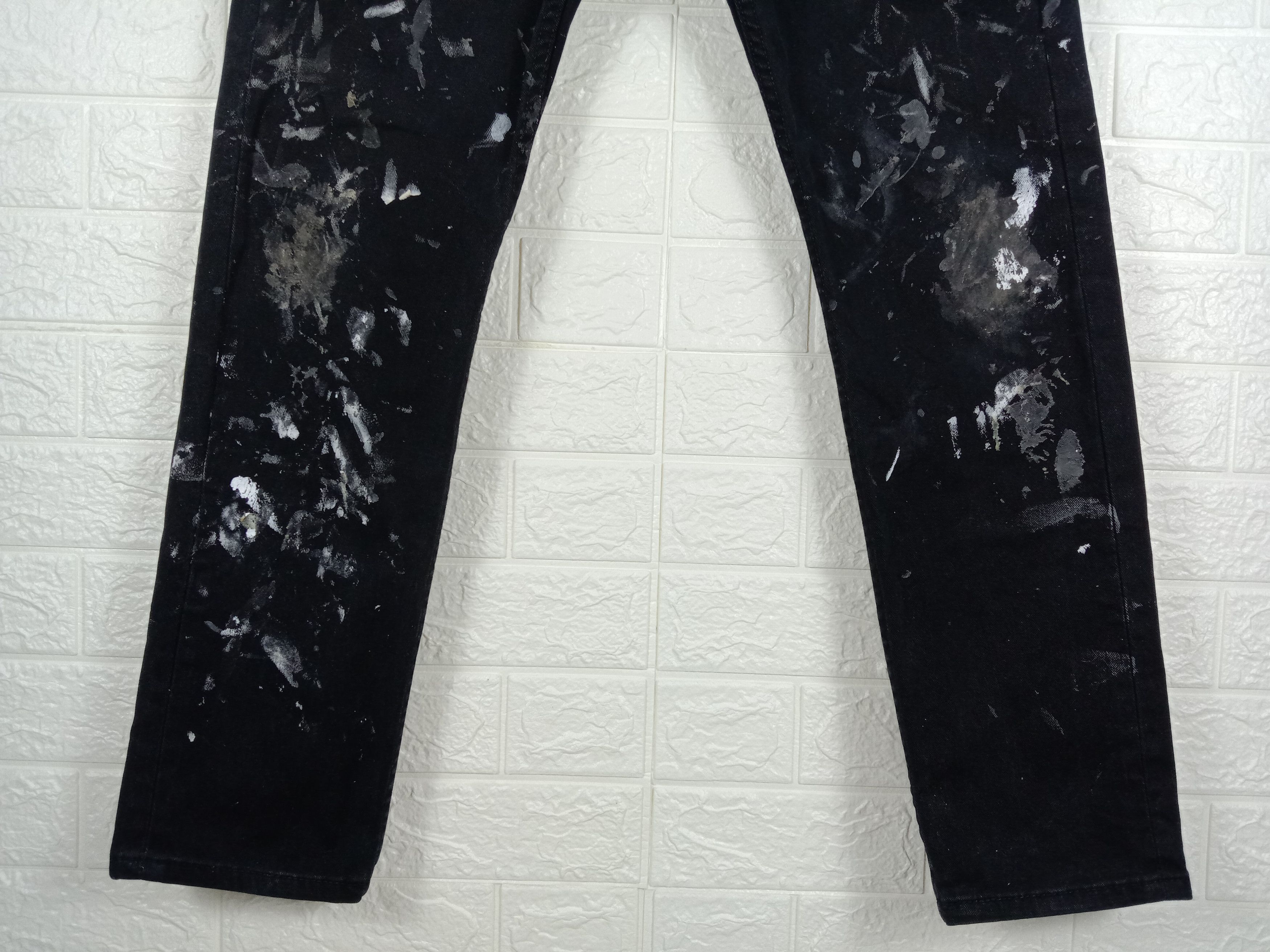 Levi's Vintage Levi's 510 Jeans Super Black Paint Splatter Denim Size US 34 / EU 50 - 4 Thumbnail