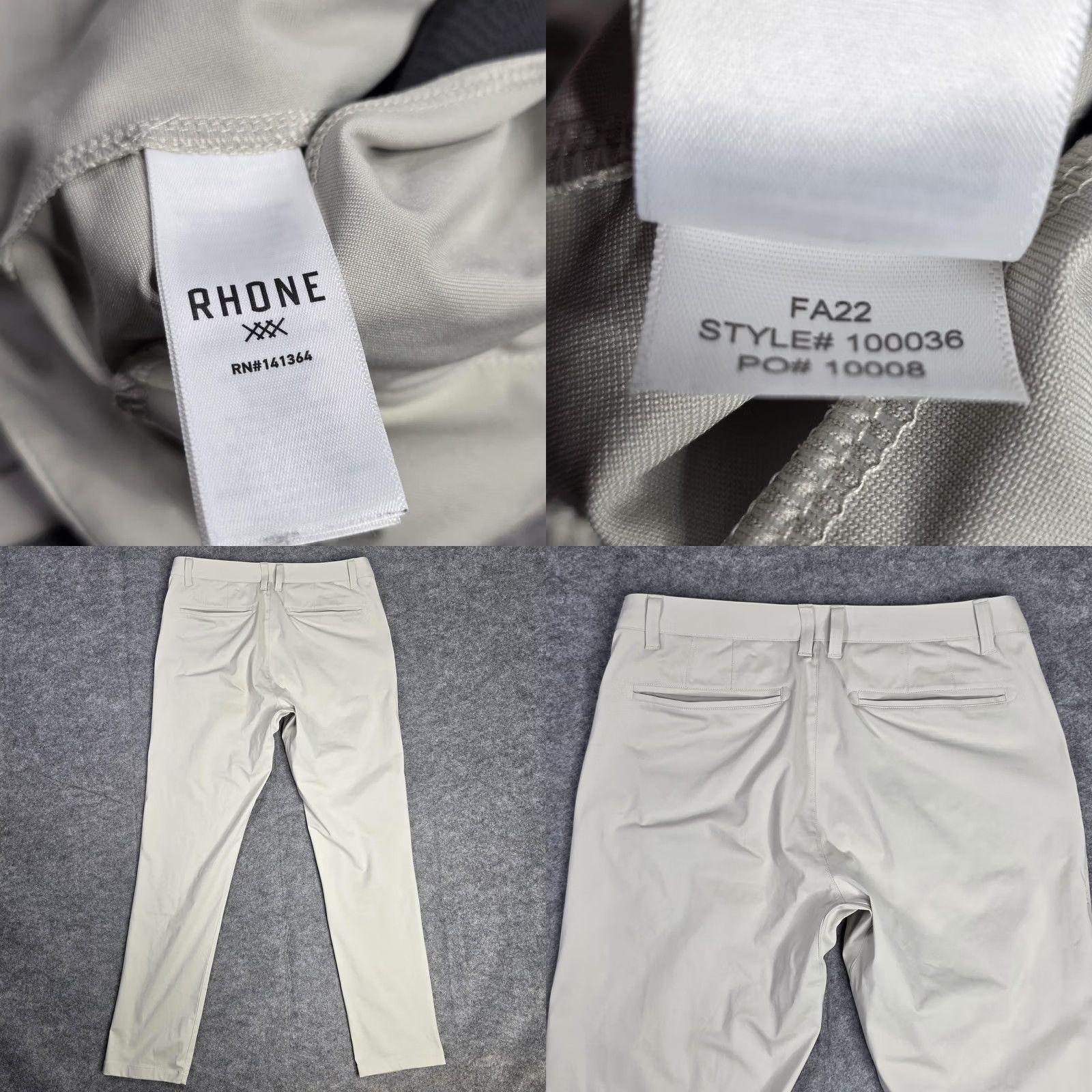 Rhone Rhone Performance Chino Pants - Mens - Beige 32 Size - Commuter Style Size US 32 / EU 48 - 8 Thumbnail