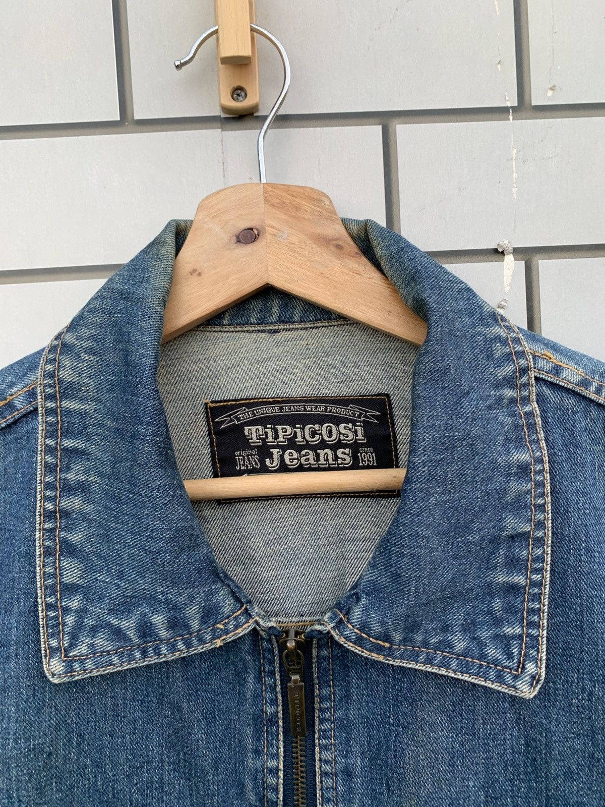 Japanese Brand × Vintage Vintage Japanese Brand Tipicosi Jeans Denim Jacket Size US L / EU 52-54 / 3 - 16 Thumbnail
