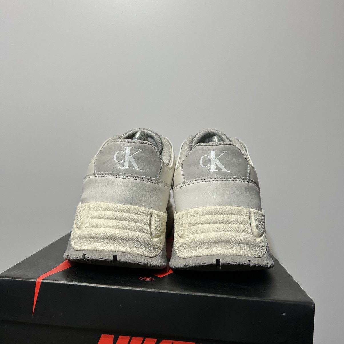 Calvin Klein × Designer Calvin Klein Jeans Chunky Runner Vibram leather mix suede Size US 10 / EU 43 - 4 Thumbnail