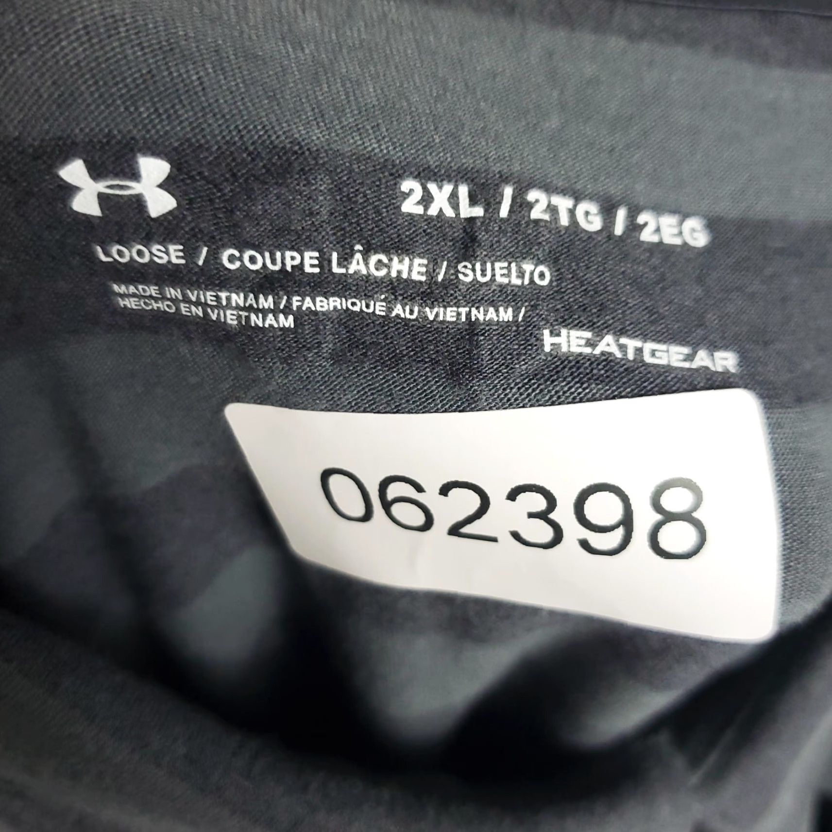 Under Armour Under Armour Polo Shirt Mens 2XL Gray Striped HeatGear Golf Performance Loose Size US XXL / EU 58 / 5 - 8 Thumbnail
