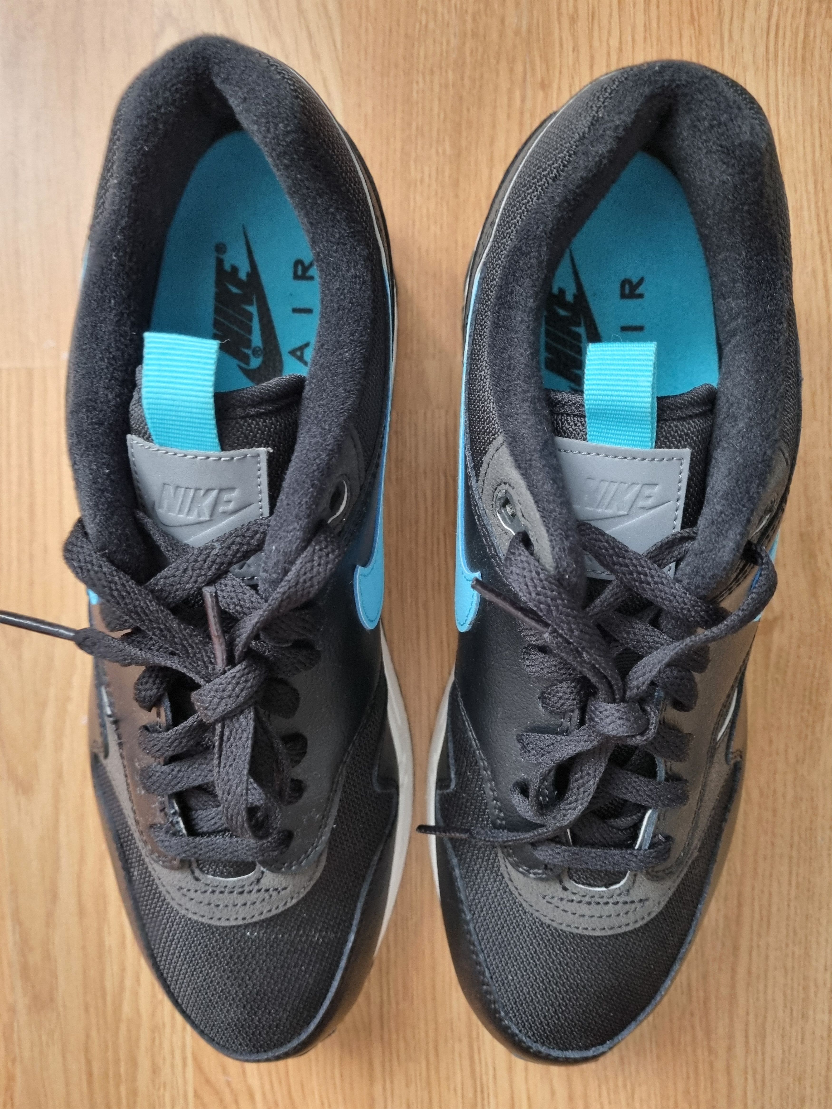 Nike Nike Air Max 1 Tongue Tab Black Blue Fury Size US 10 / EU 43 - 4 Thumbnail