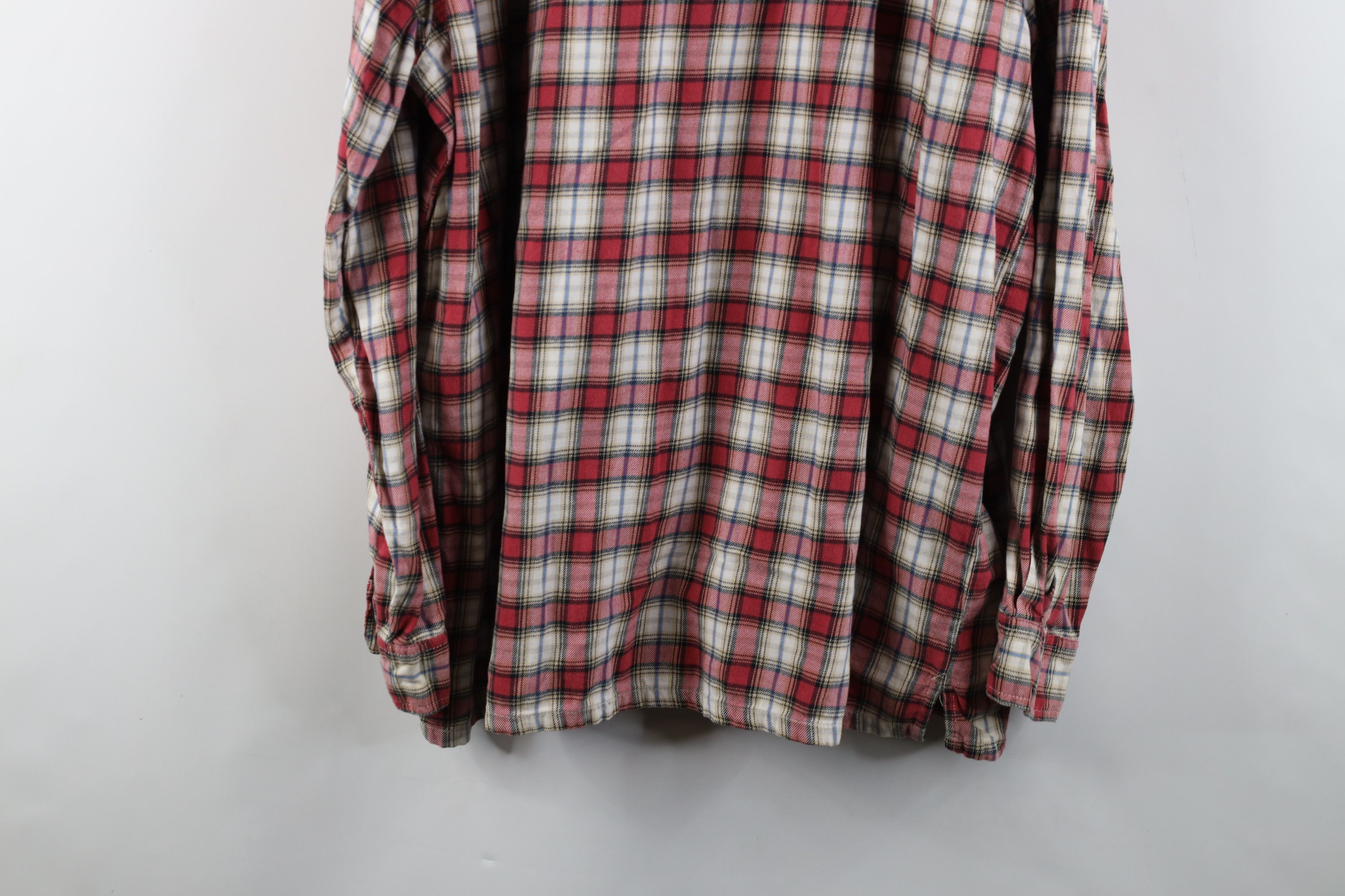 Levi's × Vintage Vintage 90s Levis Flannel Collared Button Down Shirt Plaid Size US XL / EU 56 / 4 - 15 Thumbnail