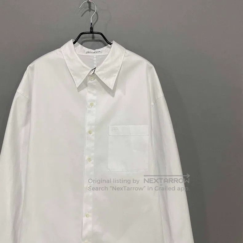 Balenciaga Balenciaga Embroidered lock logo shirt Size XS / US 0-2 / IT 36-38 - 2 Thumbnail