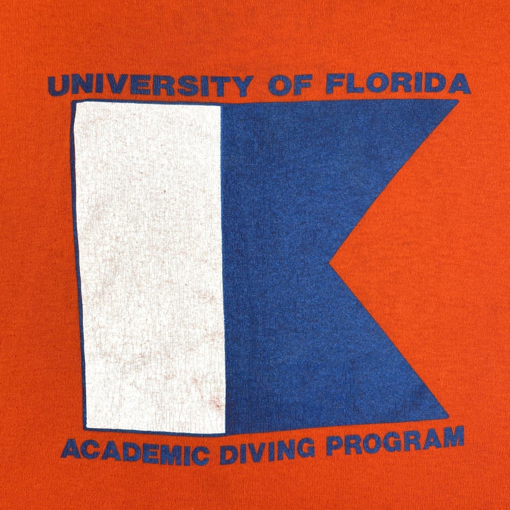 Soffe VINTAGE Soffe Shirt XL Crew Neck T-Shirt University Of Florida Gators USA Orange 90s 80s College Golf Coastal Ocean Mens Size US XL / EU 56 / 4 - 6 Thumbnail