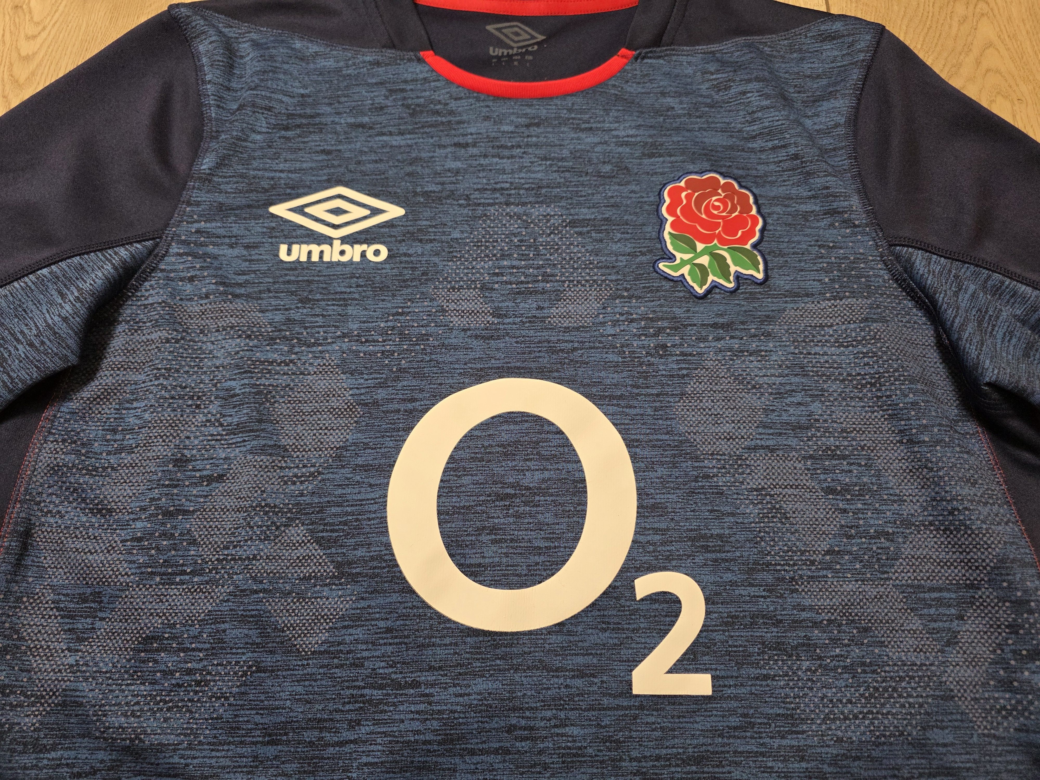 Umbro ENGLAND RUGBY JERSEY ENGLAND RUGBY SHIRT BLUE O2 Size US L / EU 52-54 / 3 - 3 Thumbnail