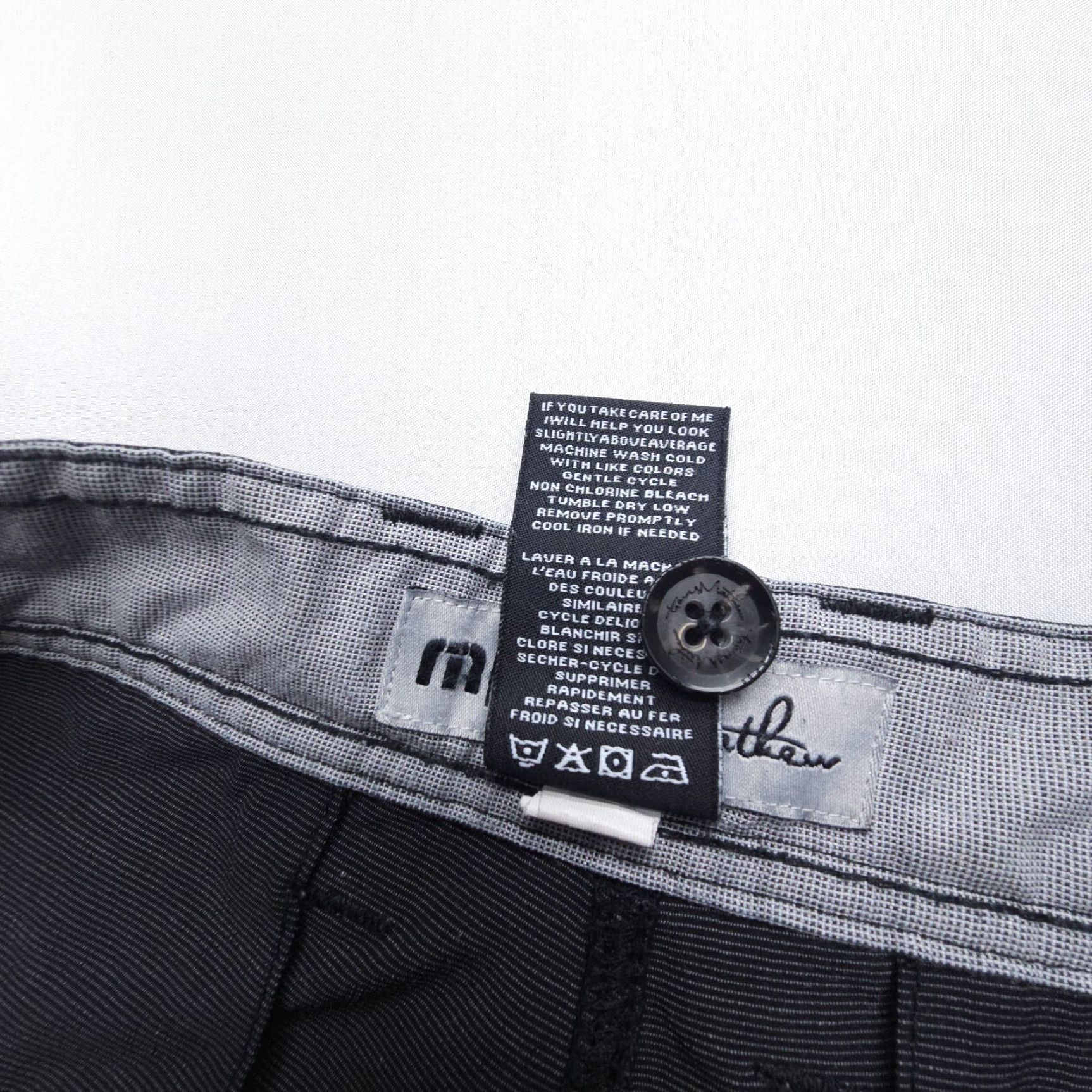 TravisMathew Travis Mathew Chino Shorts Mens 30 x 9 Black / Gray Stretch Light Golf Hybrid Shirt? Size US 30 / EU 46 - 7 Thumbnail