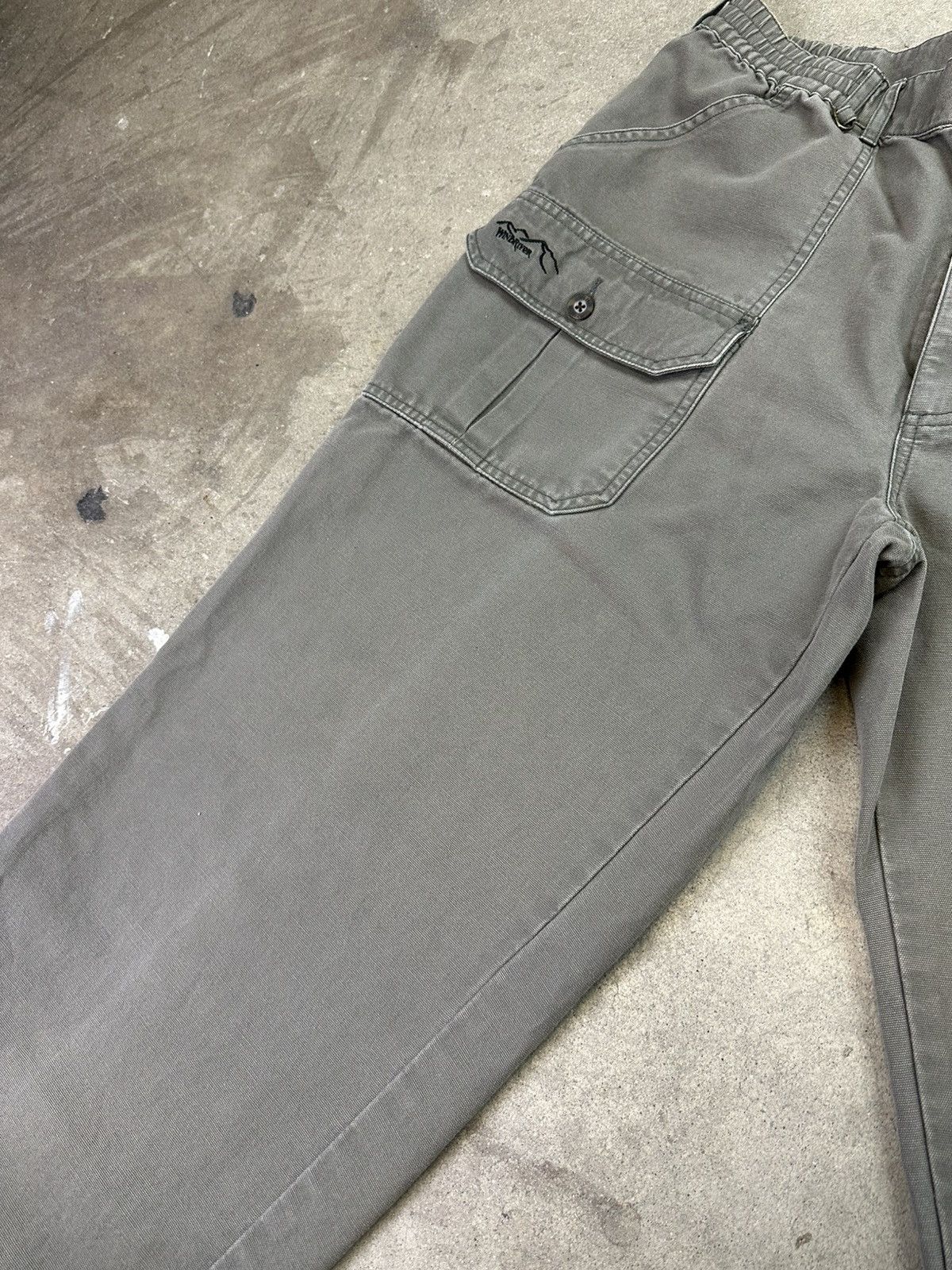 Windriver Vintage Tactical Cargo Pants Olive Baggy Trousers Windriver Size US 35 - 8 Thumbnail