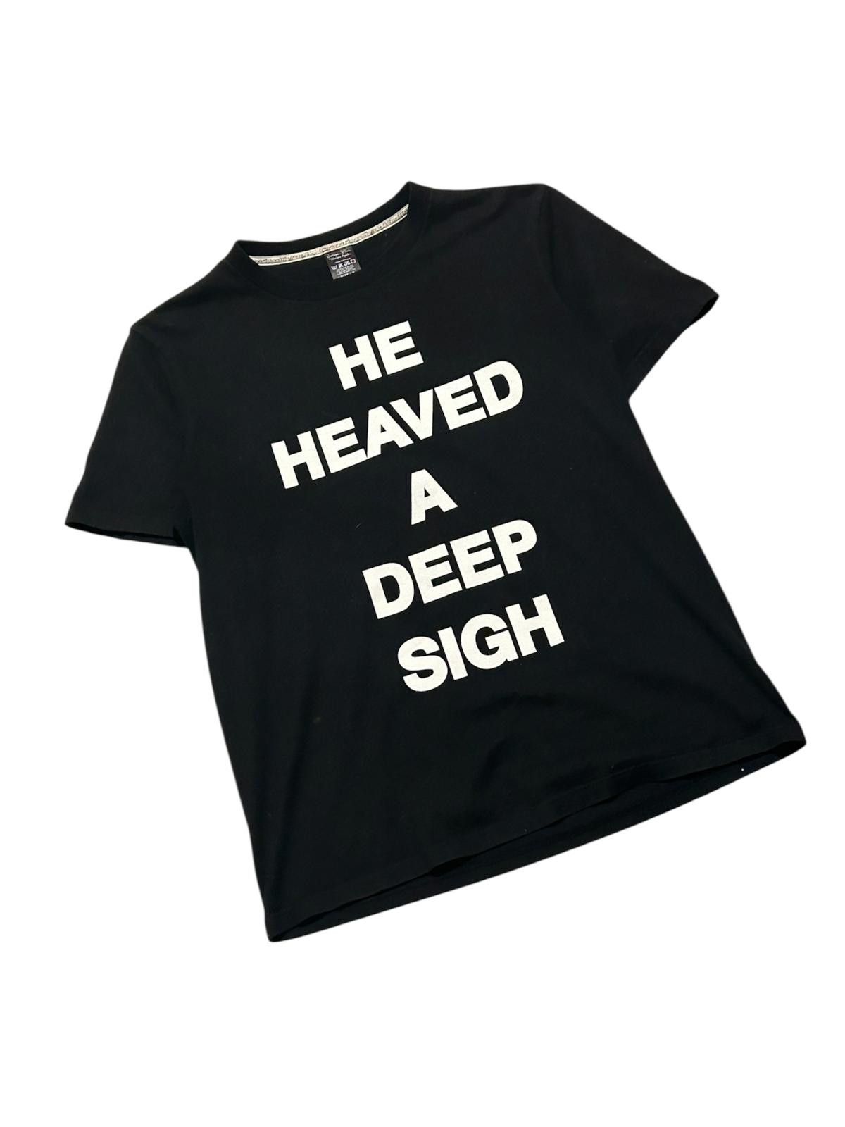 Number (N)ine Aw03 "He Heaved a Deep Sigh" Black Tee Size 3