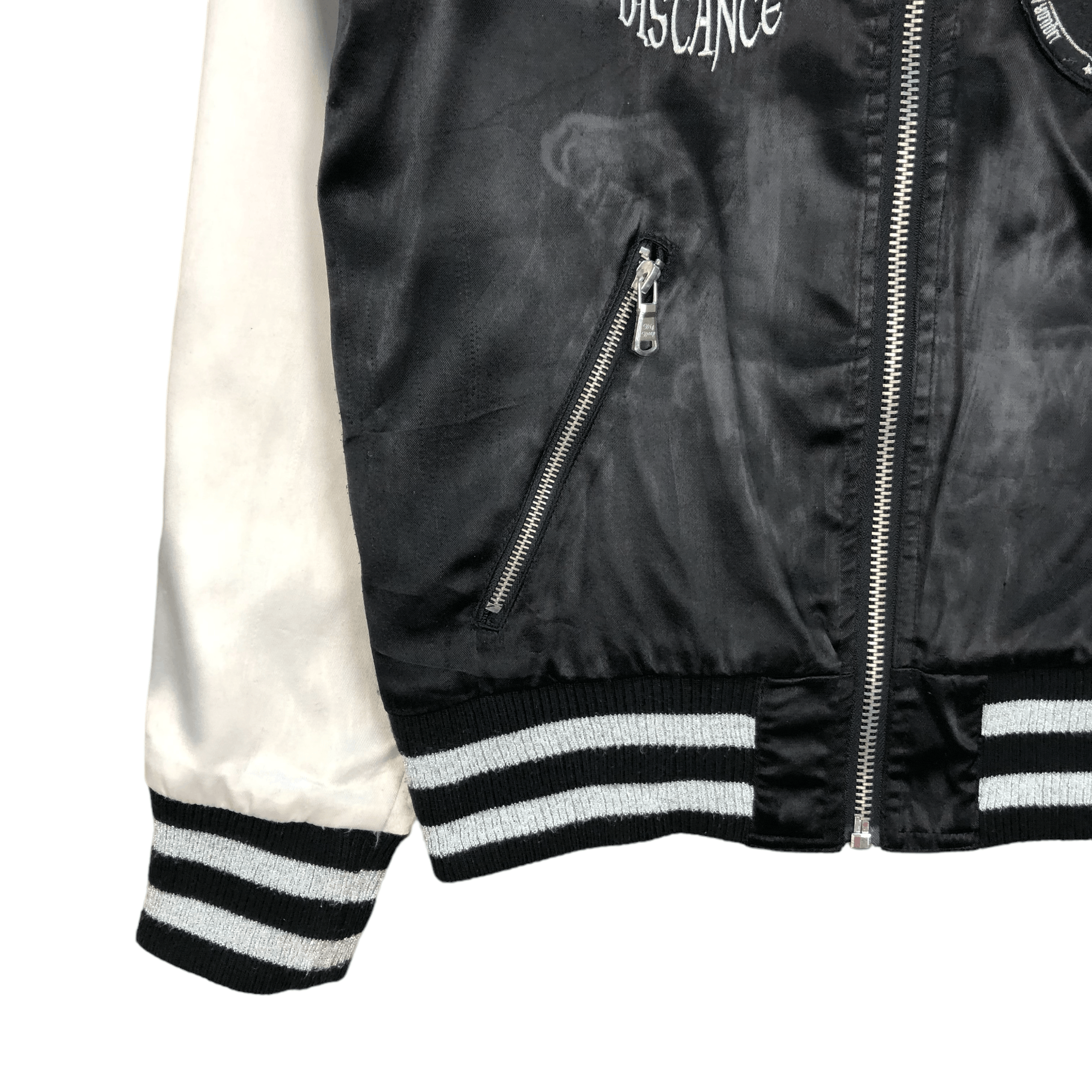 Vintage ROCK DOWN WAKE ME UP FROM GRAVE SKULLS BOMBER #5269-182 Size US L / EU 52-54 / 3 - 9 Thumbnail