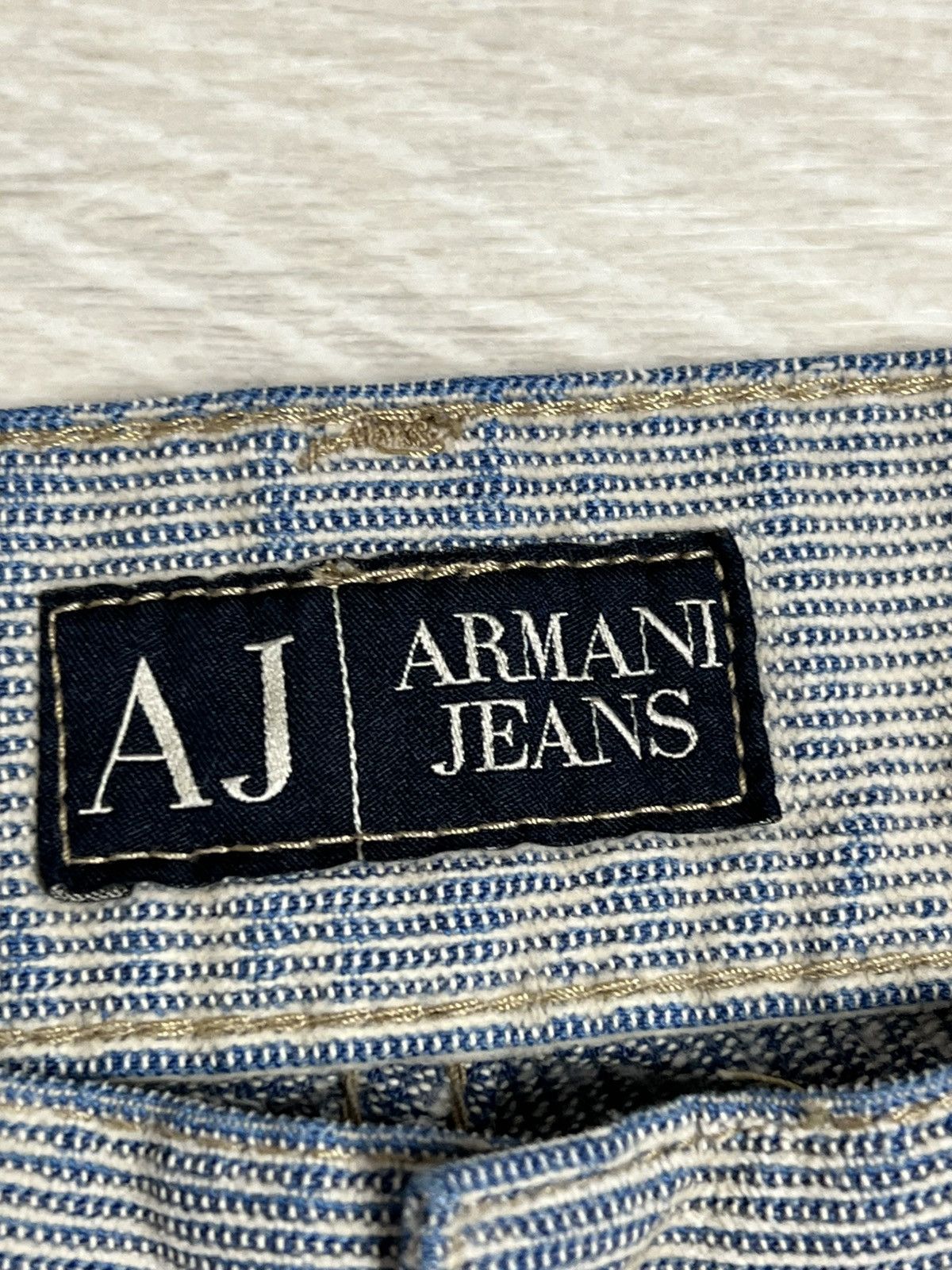 Armani VINTAGE Armani Jeans Archival Pinstripe Trousers Made Italy Size US 32 / EU 48 - 11 Thumbnail