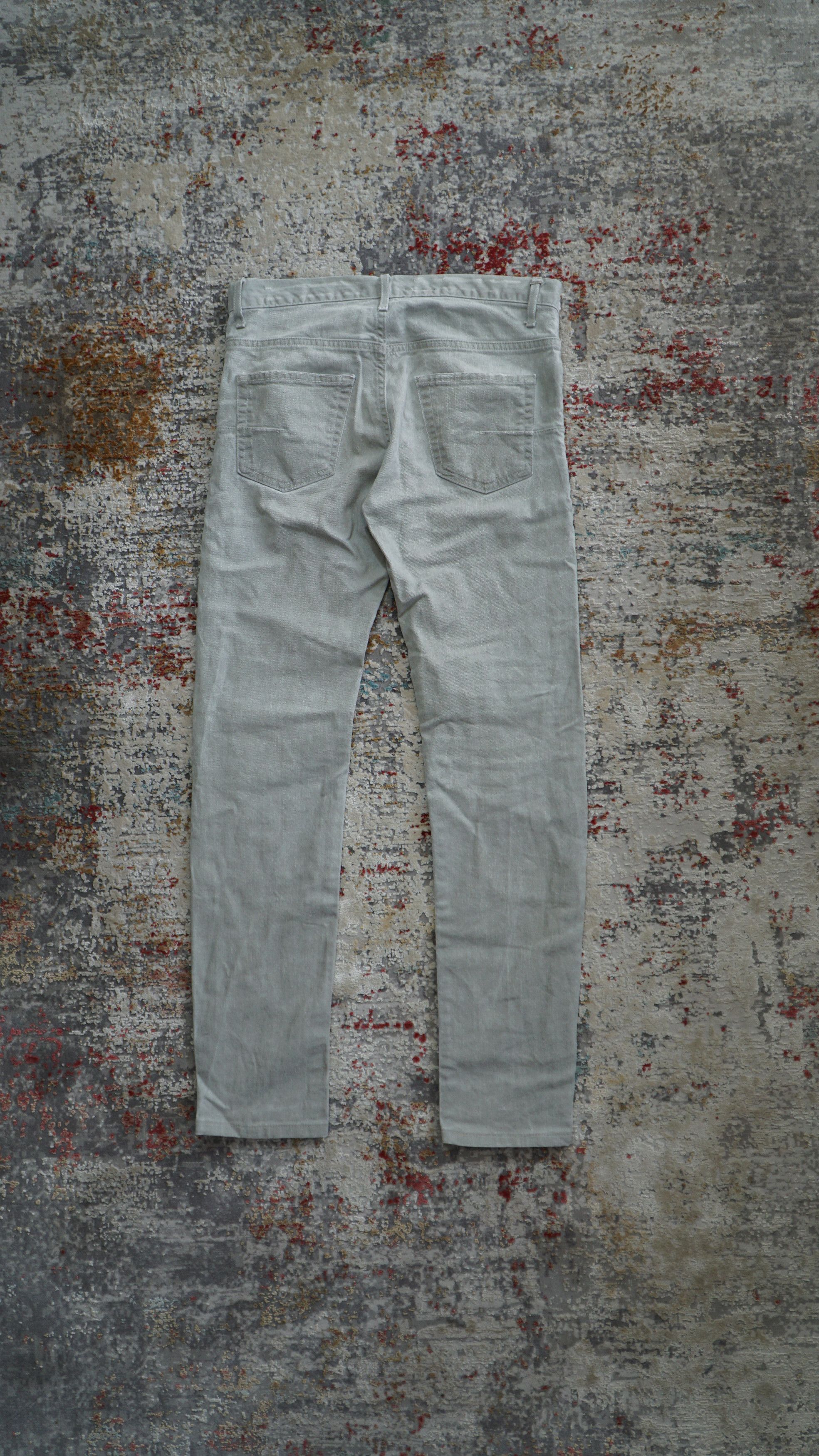 Dior Dior Homme SS08 "Dust" dirty white denim Size US 28 / EU 44 - 2 Thumbnail