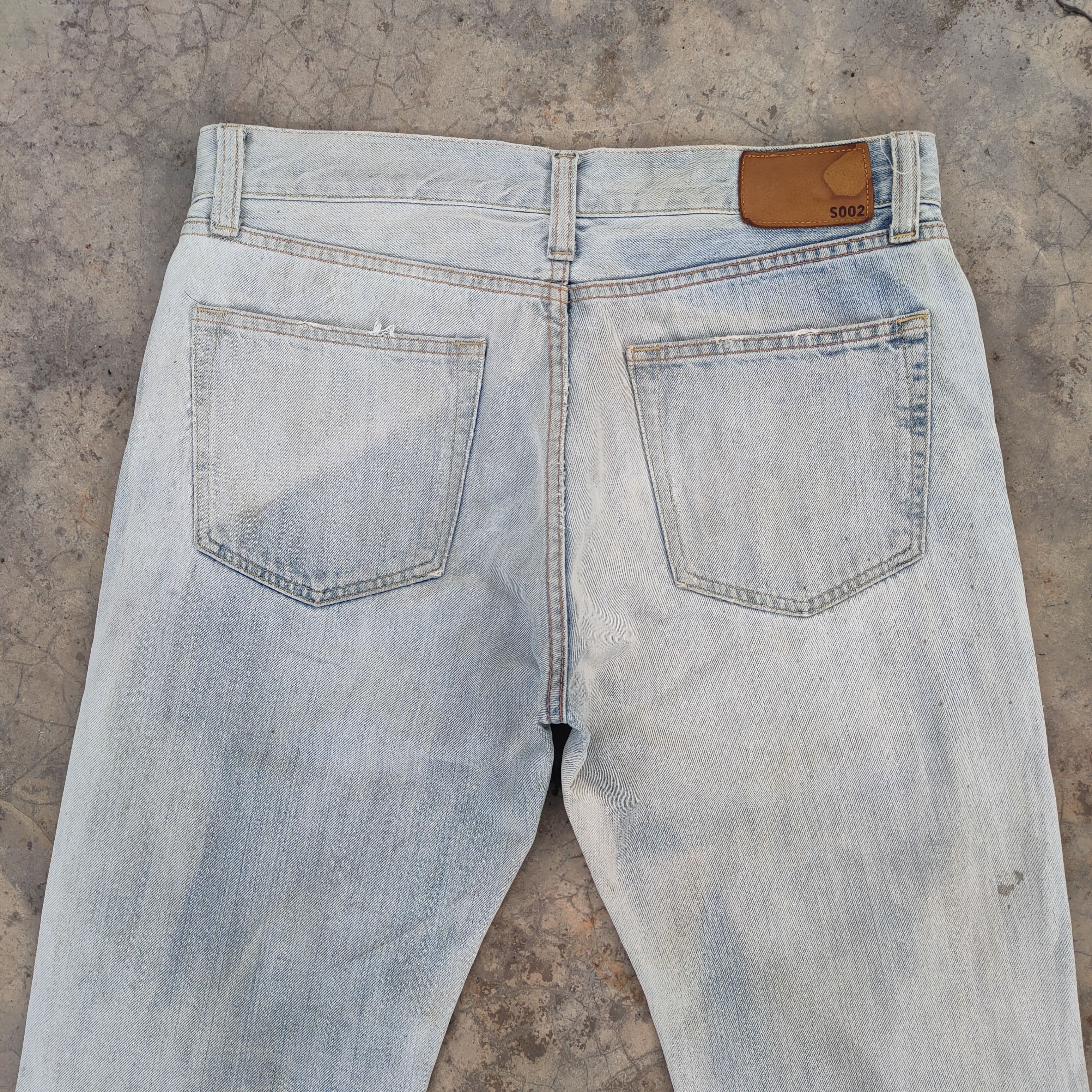 Japanese Brand Vintage japanese ripped faded MUD WASHED jeans denim pants Size US 34 / EU 50 - 9 Thumbnail