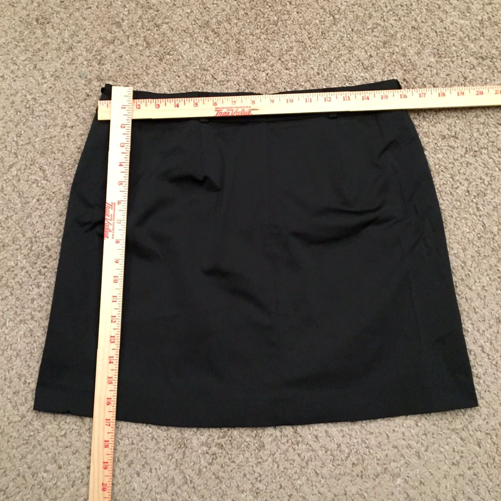 Old Navy Old Navy Skirt Women Short Black A-Line Size 8 Belted Stretch Cotton Blend Zip 8 Womens Size 30" / US 8 / IT 44 - 7 Thumbnail