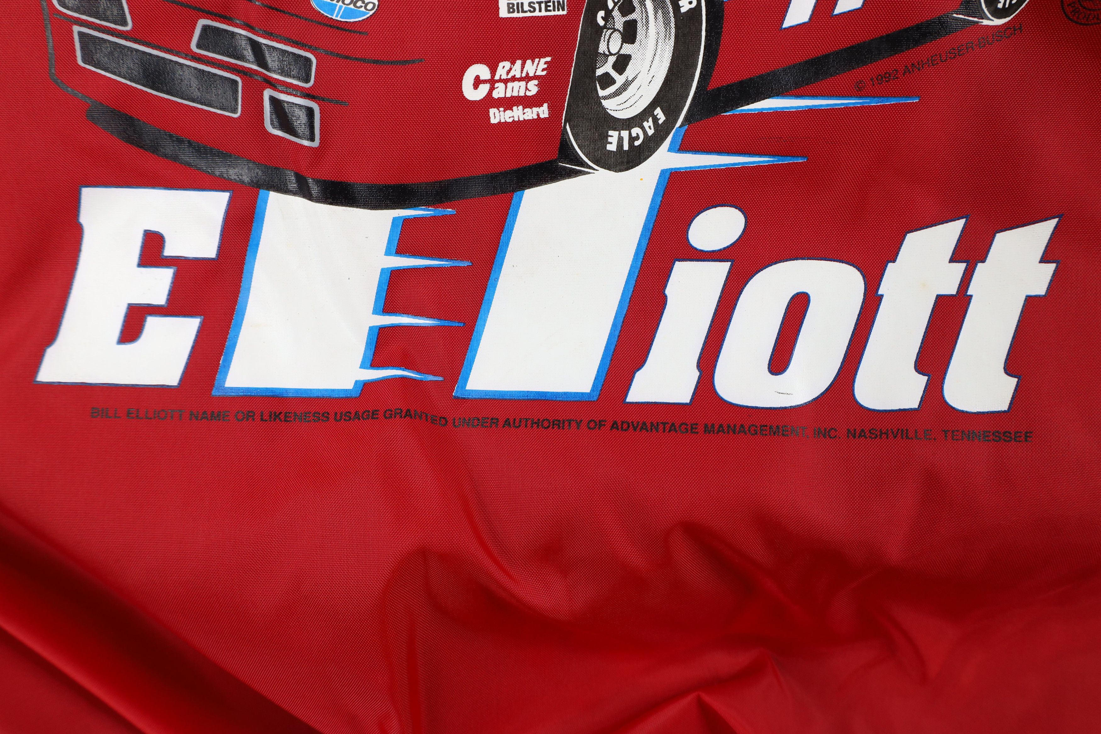 Vintage Vintage 90s NASCAR Bill Elliott Racing Bomber Jacket Red USA Size US XL / EU 56 / 4 - 13 Thumbnail