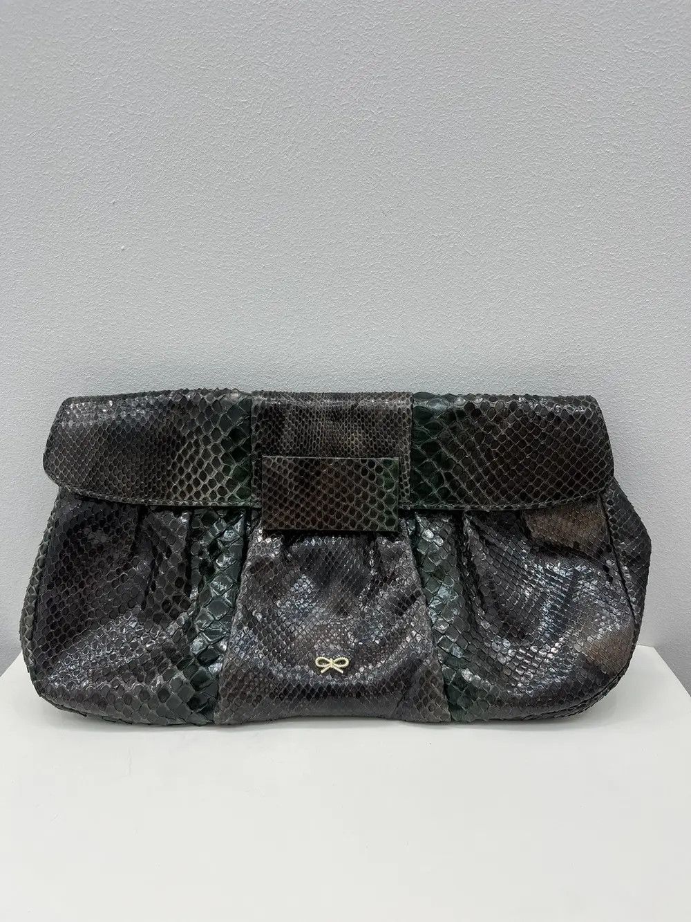 Anya Hindmarch Anya Hindmarch Python Leather Clutch Bag Size ONE SIZE - 1 Thumbnail