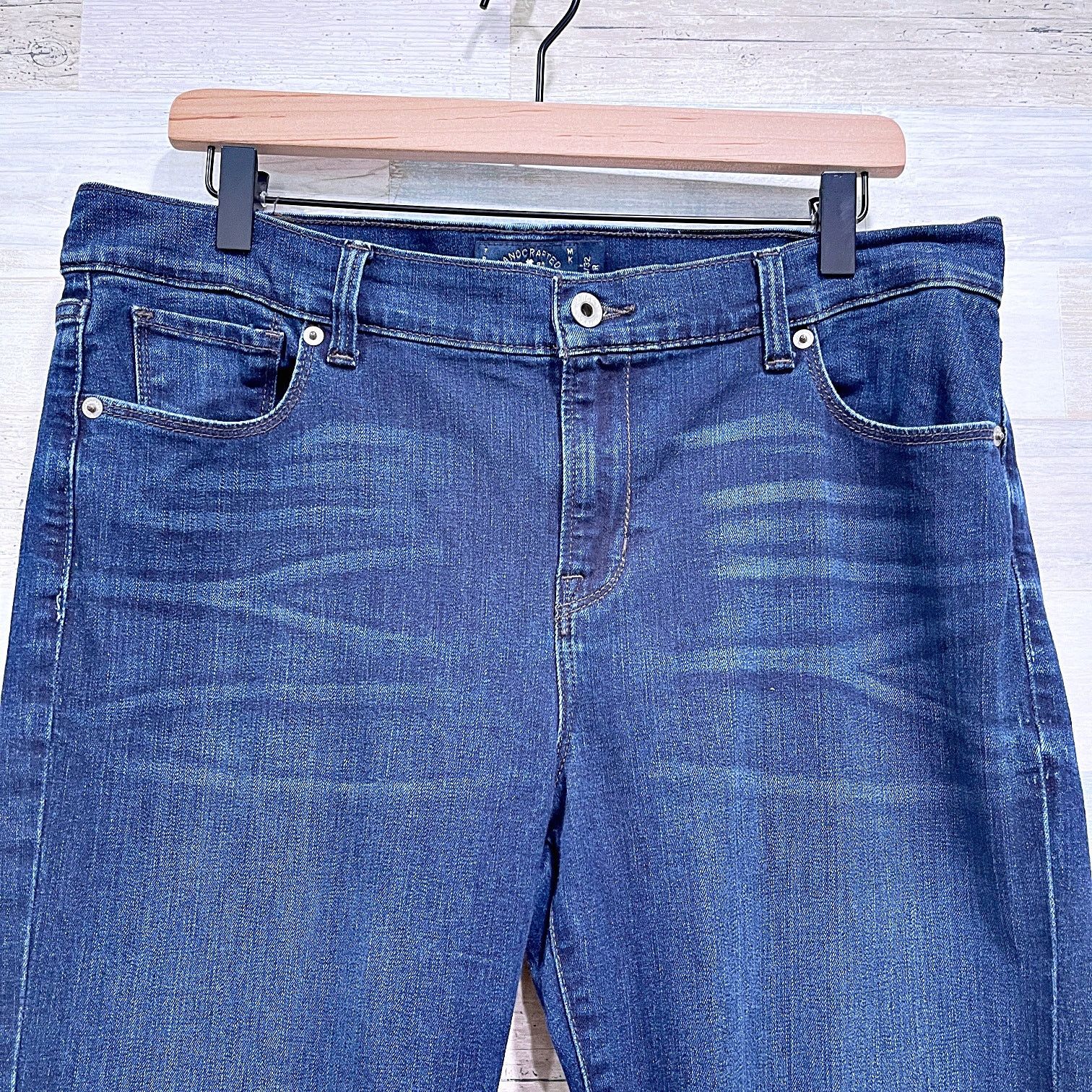 Lucky Brand Lucky Brand Brook Boot Cut Jeans Blue Dark Wash Womens 14 32 Size 36" / US 14 / IT 50 - 2 Thumbnail