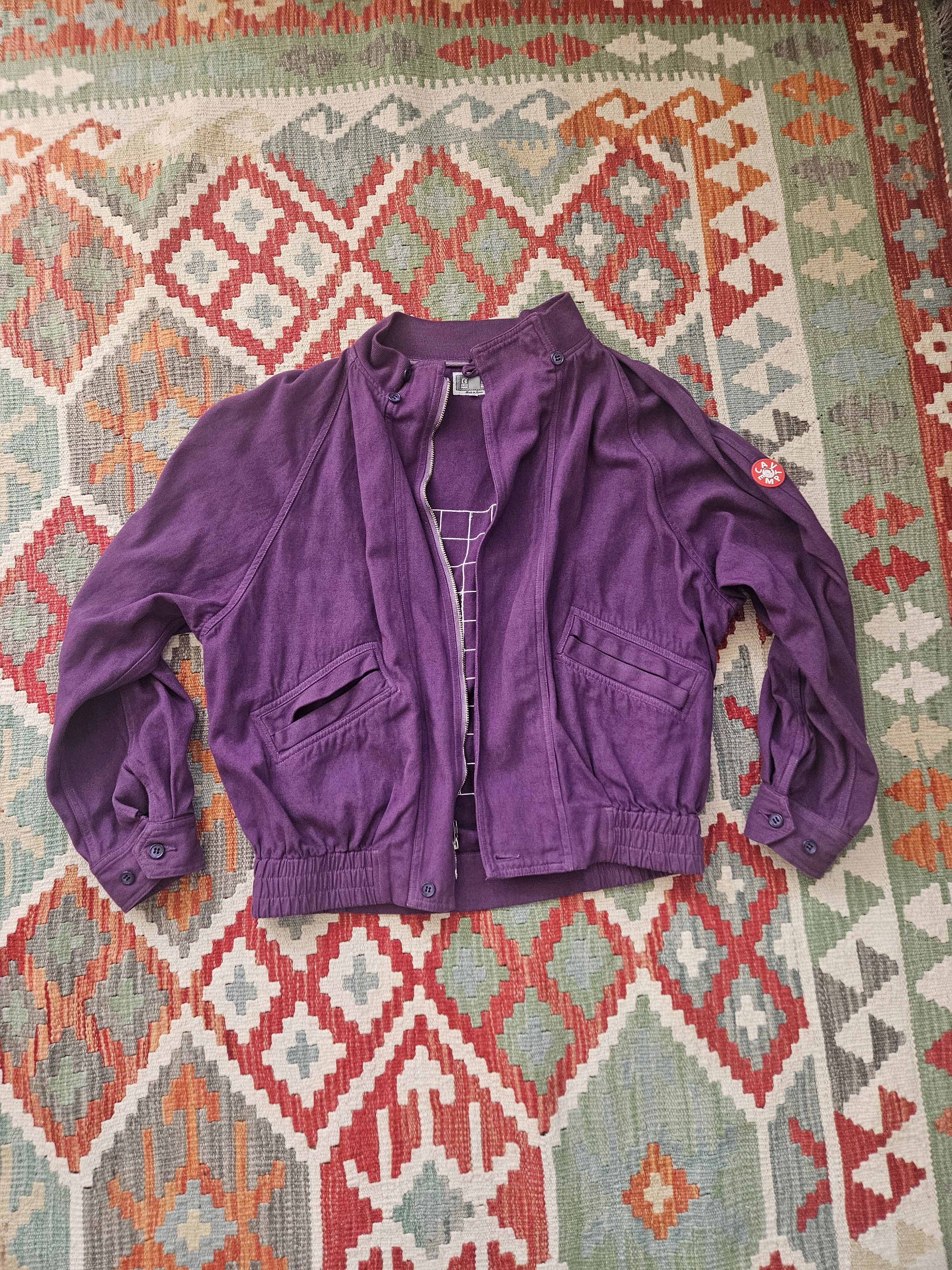 Cav Empt Cav Empt Grid Blouson Jacket Overdyed Purple Detachable Hood Size US M / EU 48-50 / 2 - 3 Thumbnail